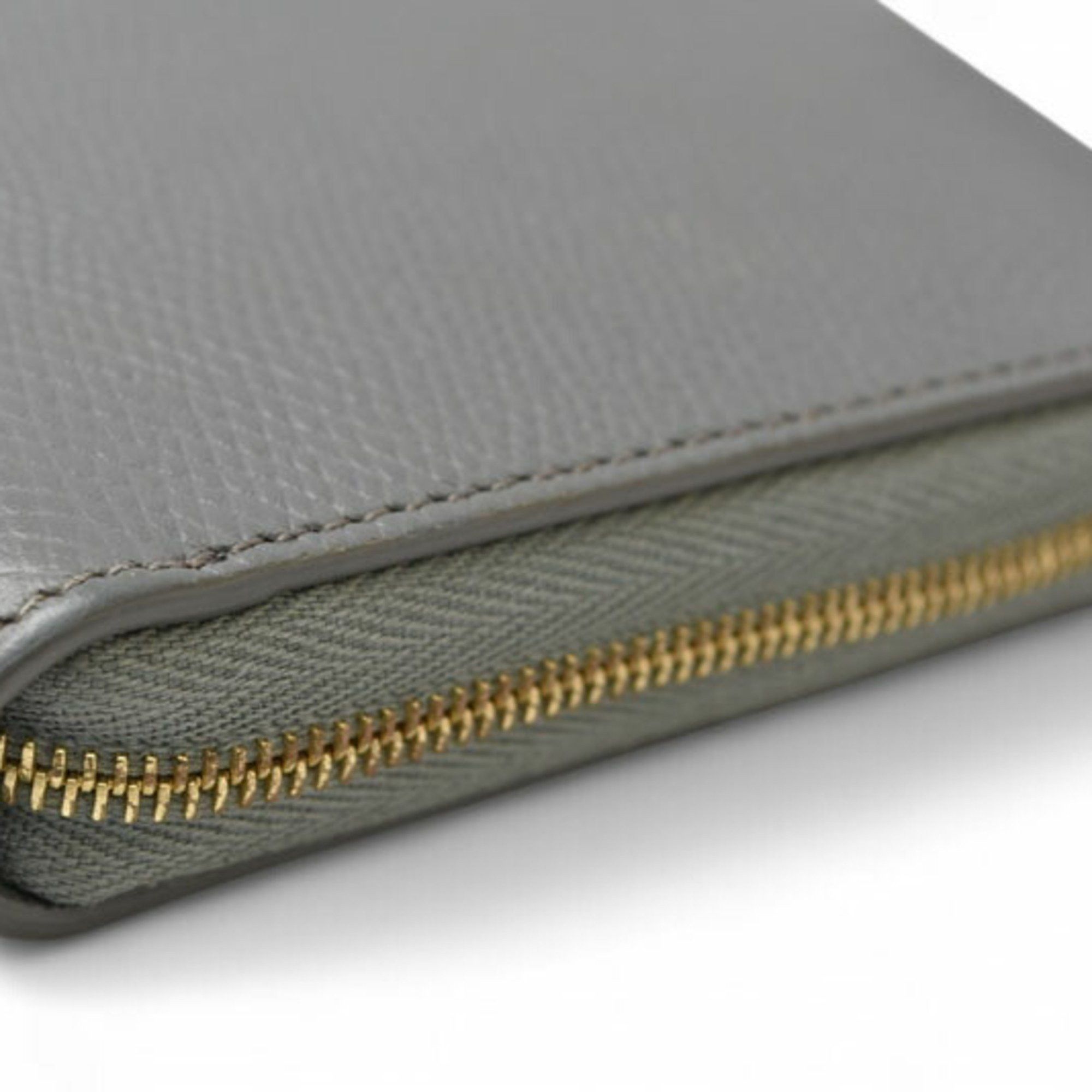 Celine CELINE Wallet Long Large Zip Calfskin Grey 10B553EL.09 Size ONE SIZE - 7 Thumbnail
