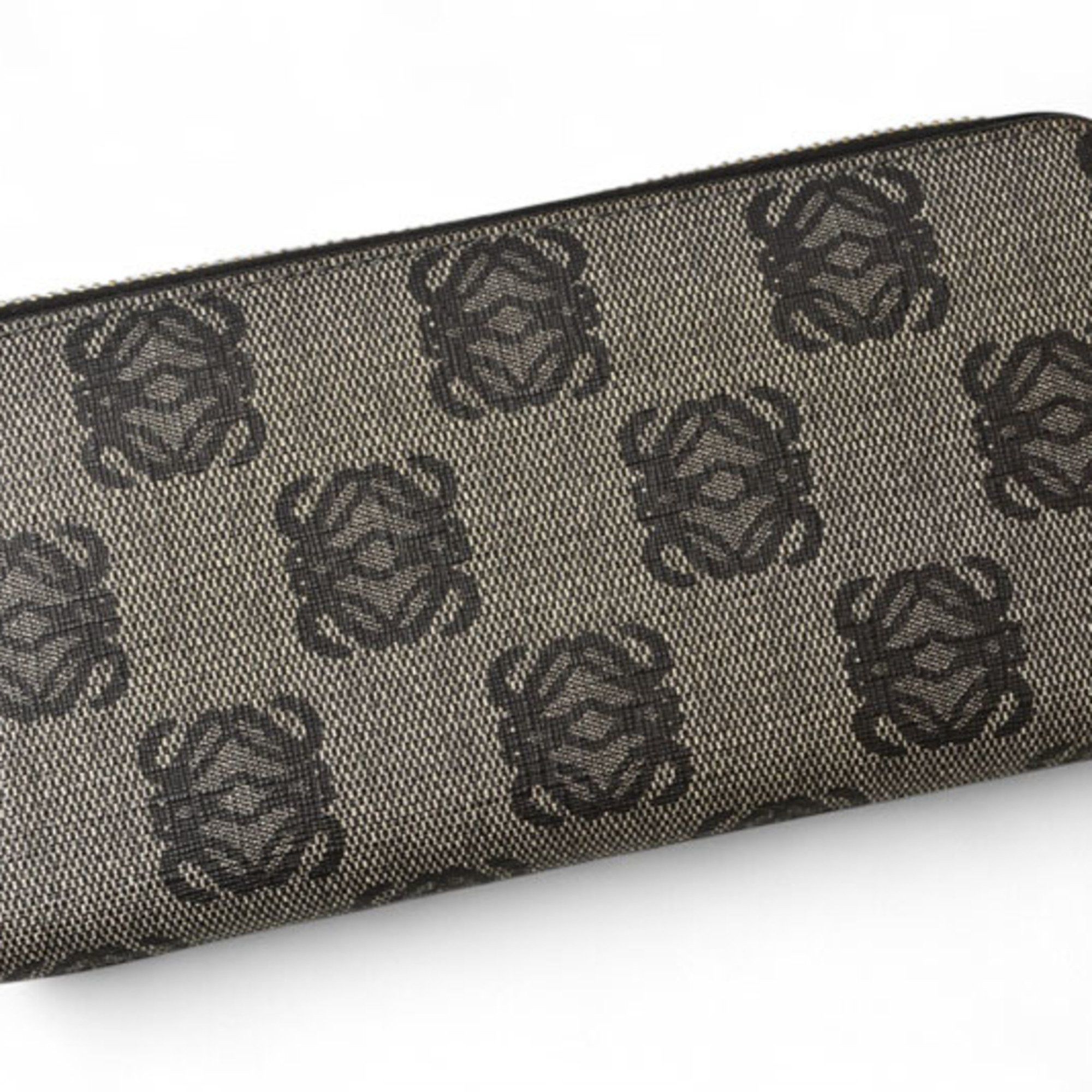 Loewe LOEWE Wallet Long ZIP AROUND Anagram Gray Black Size ONE SIZE - 3 Thumbnail