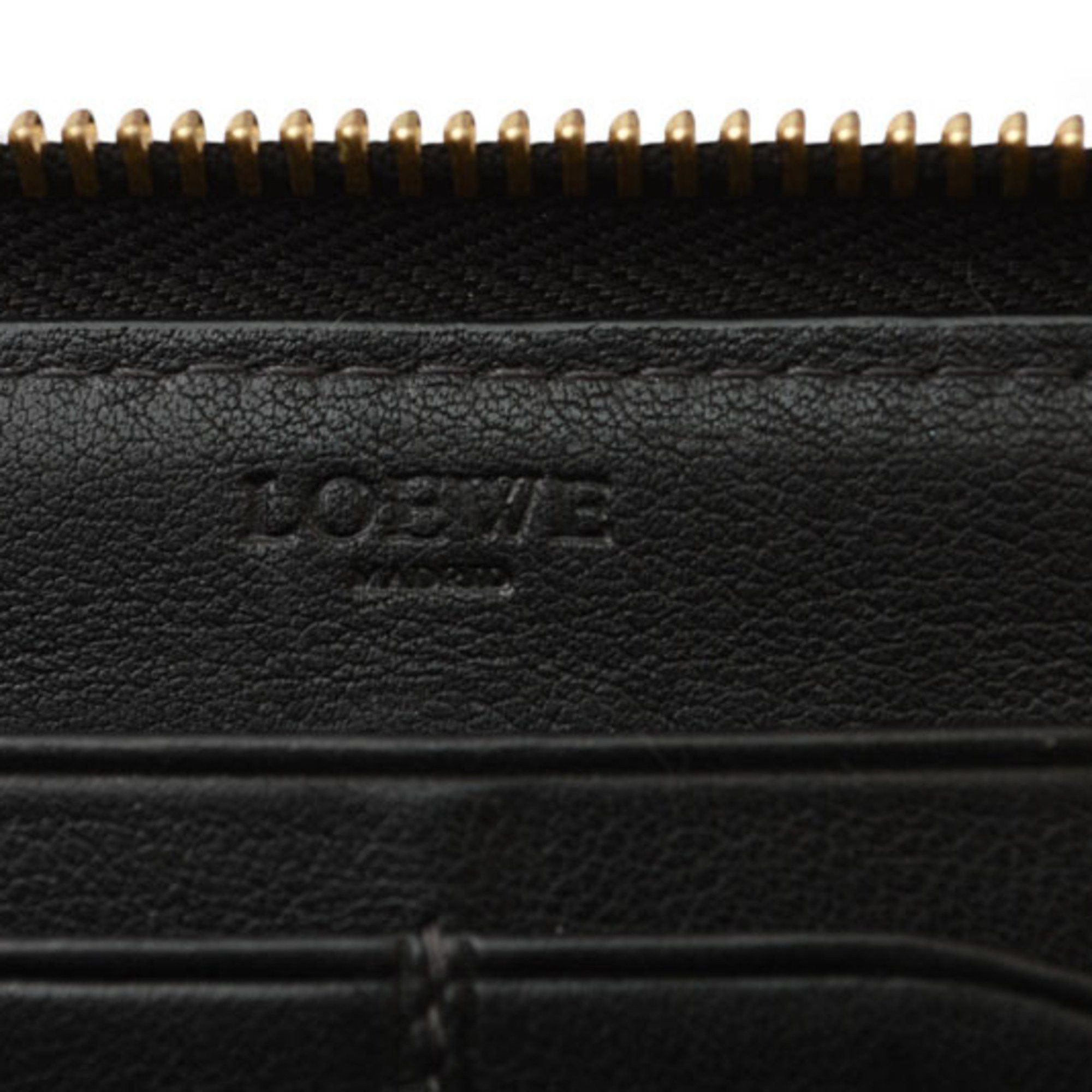 Loewe LOEWE Wallet Long ZIP AROUND Anagram Gray Black Size ONE SIZE - 8 Thumbnail