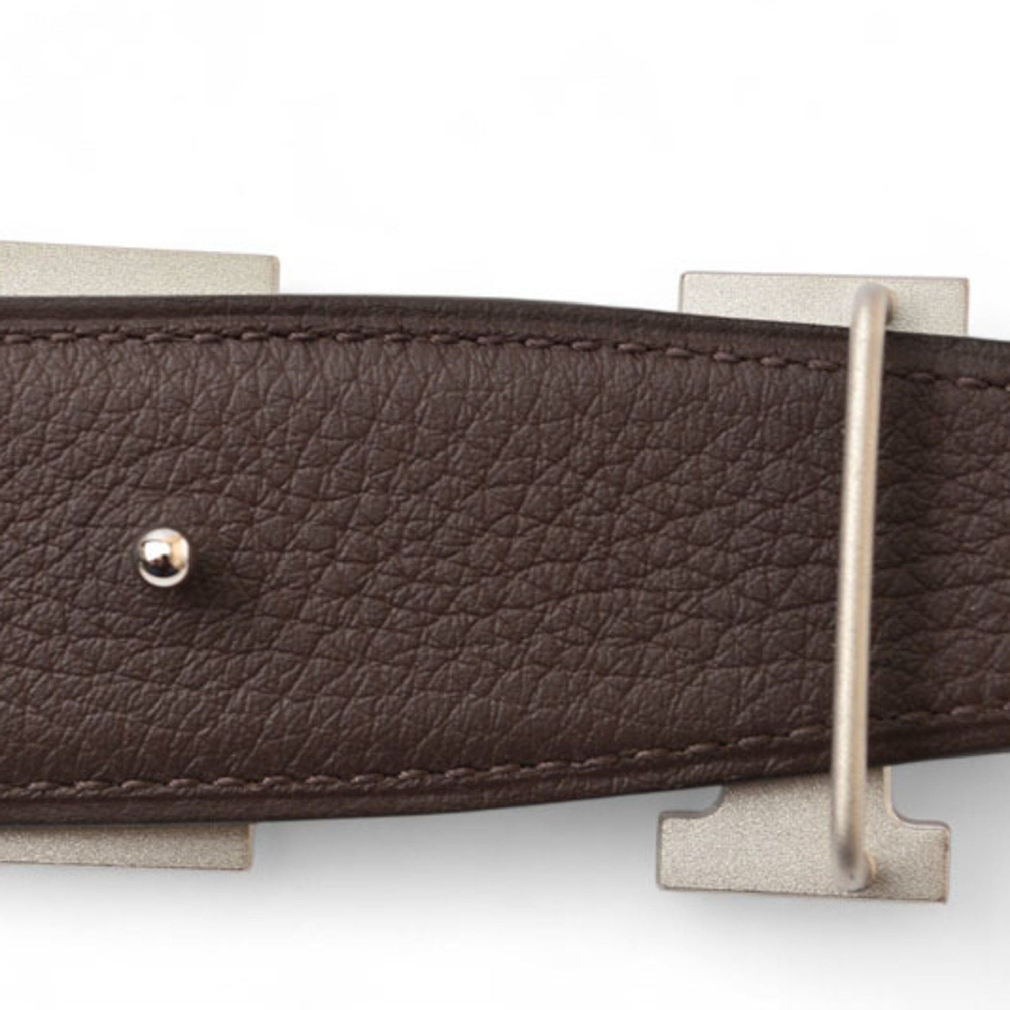 Hermes Hermes Belt Reversible HERMES Constance Size 95 H Buckle Box Calf Togo Black Chocolate Unused Size ONE SIZE - 4 Thumbnail