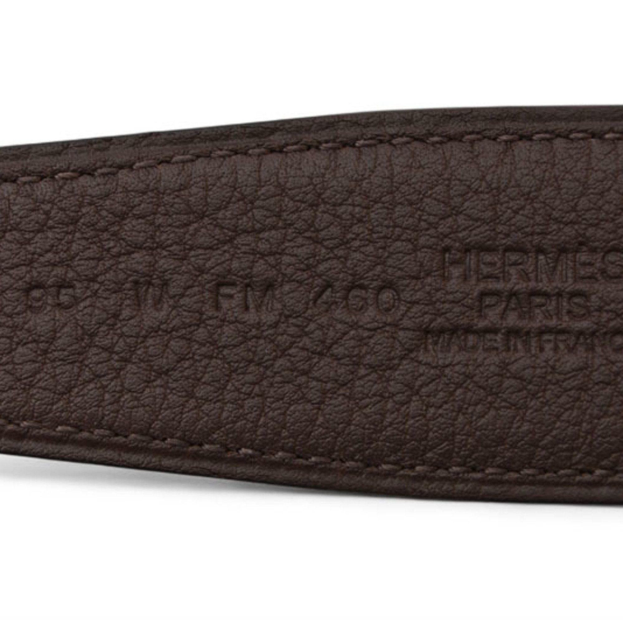 Hermes Hermes Belt Reversible HERMES Constance Size 95 H Buckle Box Calf Togo Black Chocolate Unused Size ONE SIZE - 5 Thumbnail
