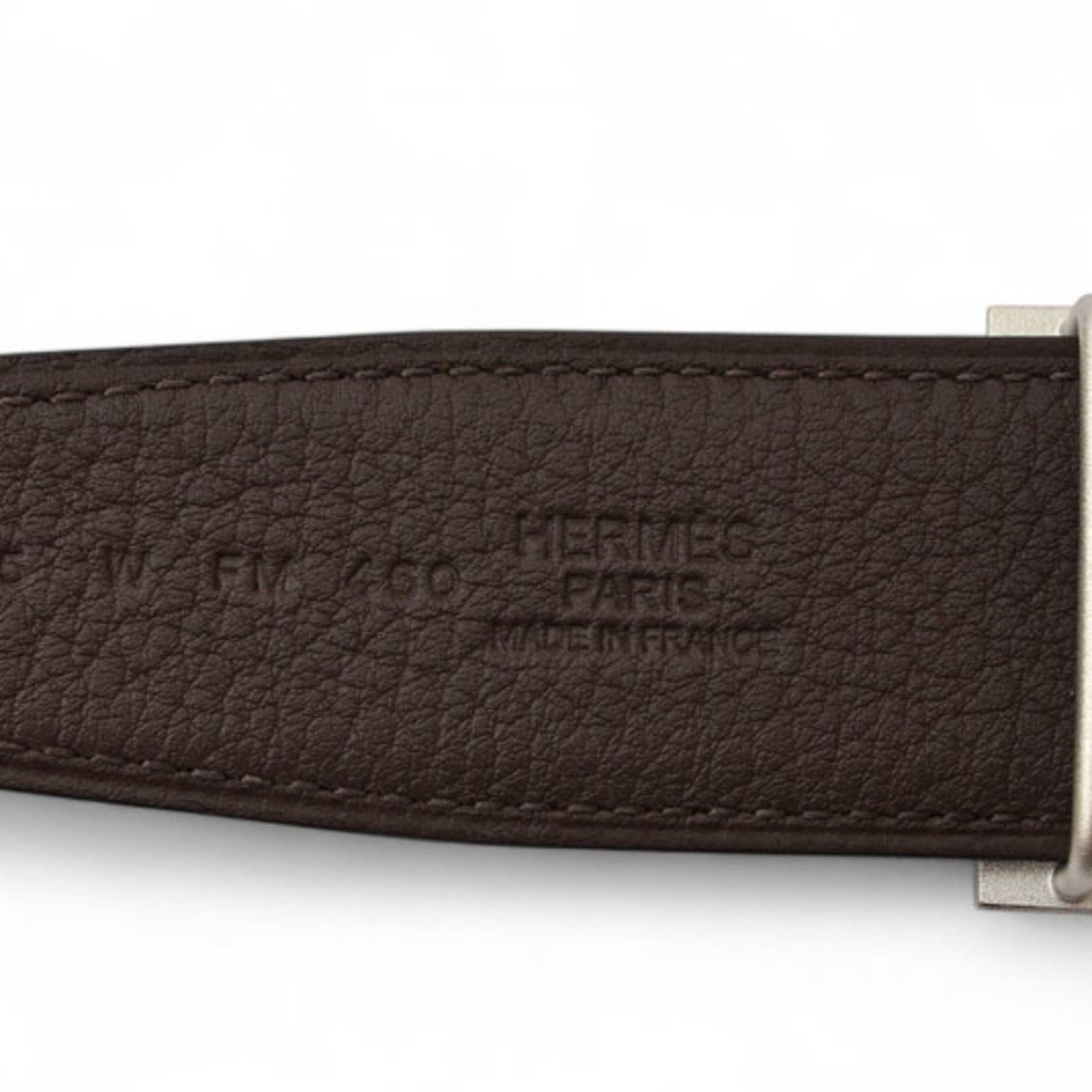 Hermes Hermes Belt Reversible HERMES Constance Size 95 H Buckle Box Calf Togo Black Chocolate Unused Size ONE SIZE - 3 Thumbnail