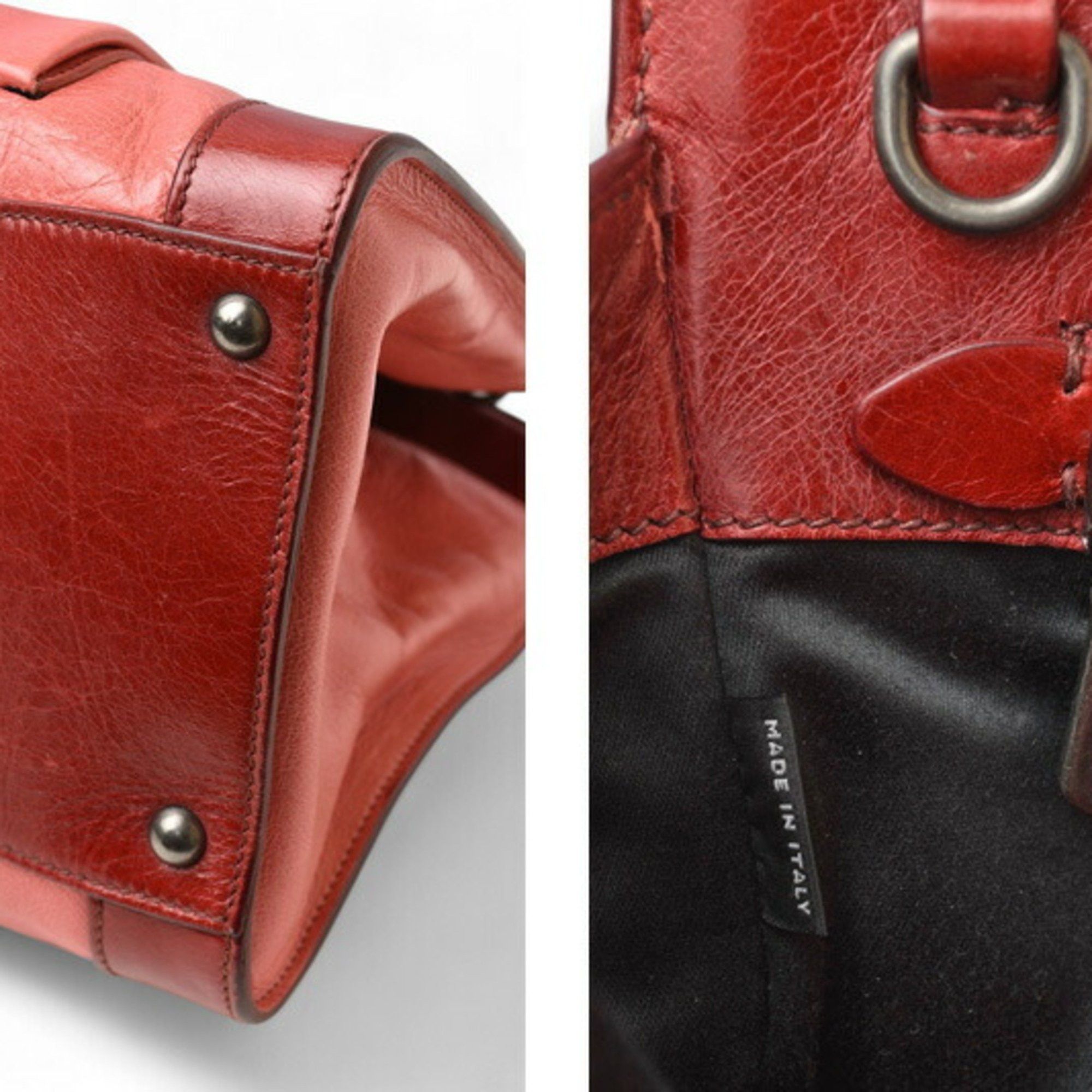 Miu Miu Miu Miu Miu Shoulder Bag Handbag miumiu RN0943 Leather ROSA RUBINO 2way Size ONE SIZE - 4 Thumbnail