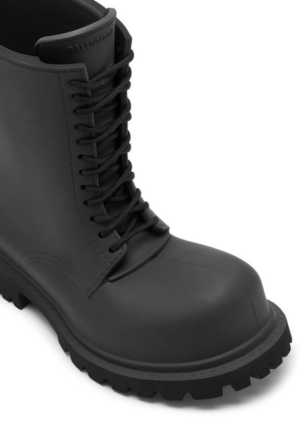 Balenciaga Steroid Rubber Ankle Boots in Black Size US 6 / EU 39 - 4 Thumbnail