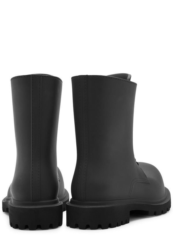 Balenciaga Steroid Rubber Ankle Boots in Black Size US 9 / EU 42 - 2 Thumbnail