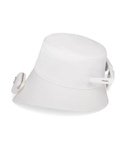 Prada prada white re-nylon pouch detail bucket hat Size ONE SIZE - 2 Thumbnail