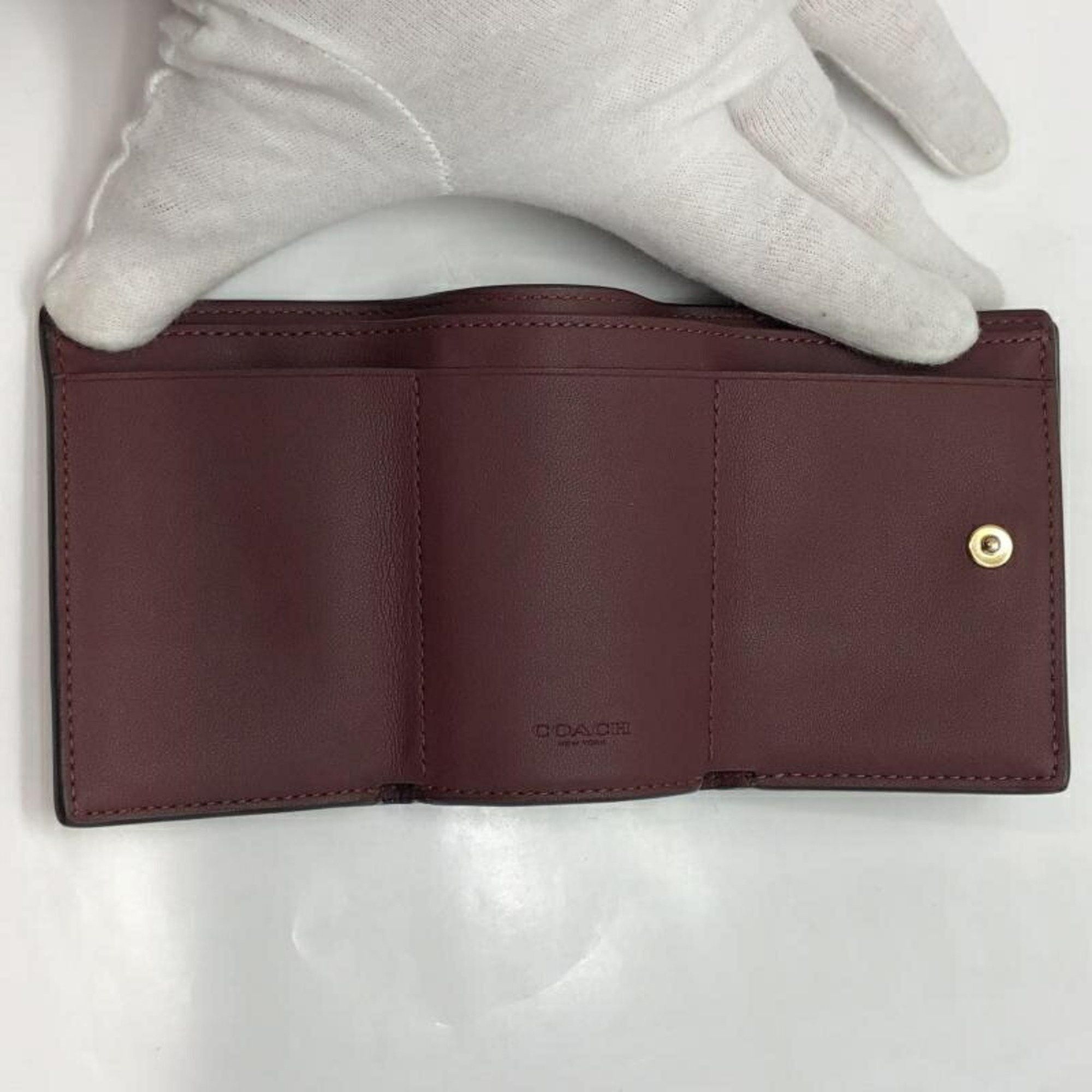 Coach COACH Tri-fold Wallet 88666 Beige Coach Size ONE SIZE - 7 Thumbnail