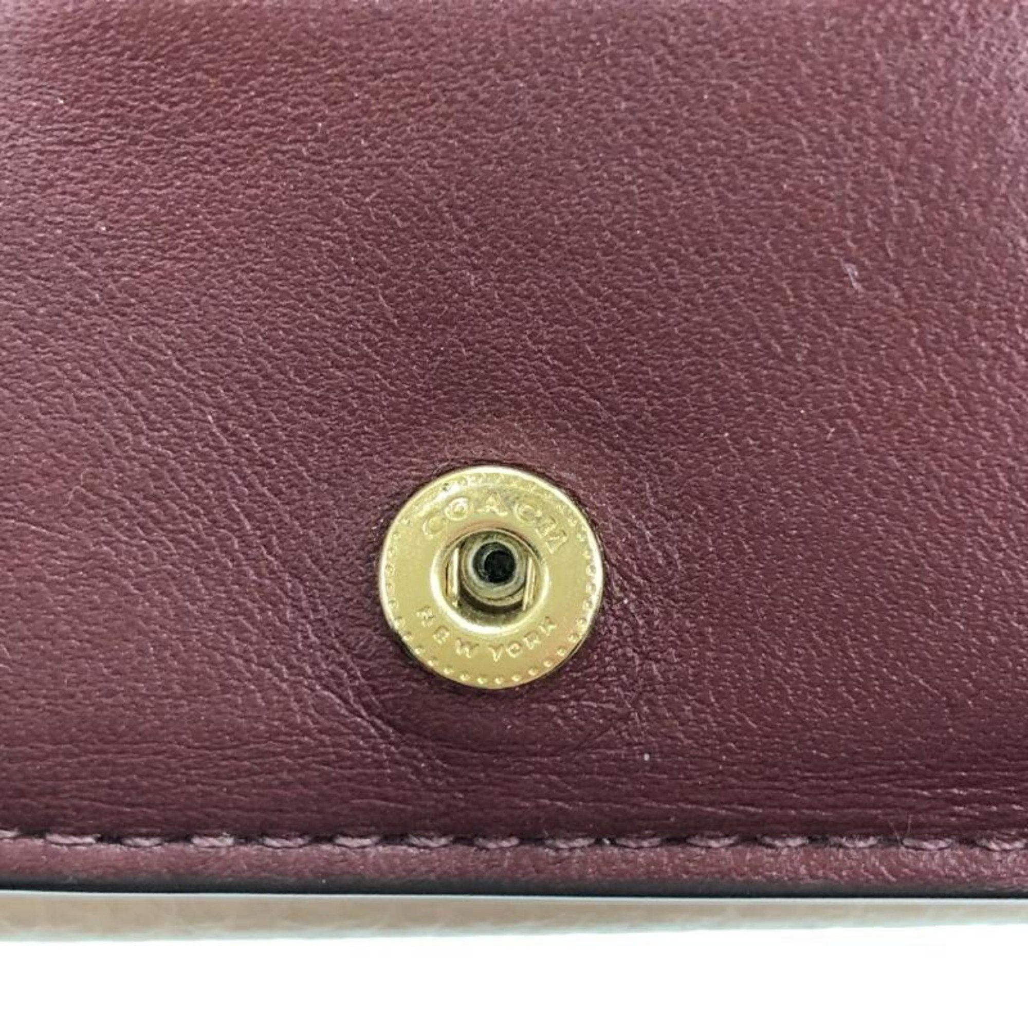 Coach COACH Tri-fold Wallet 88666 Beige Coach Size ONE SIZE - 5 Thumbnail