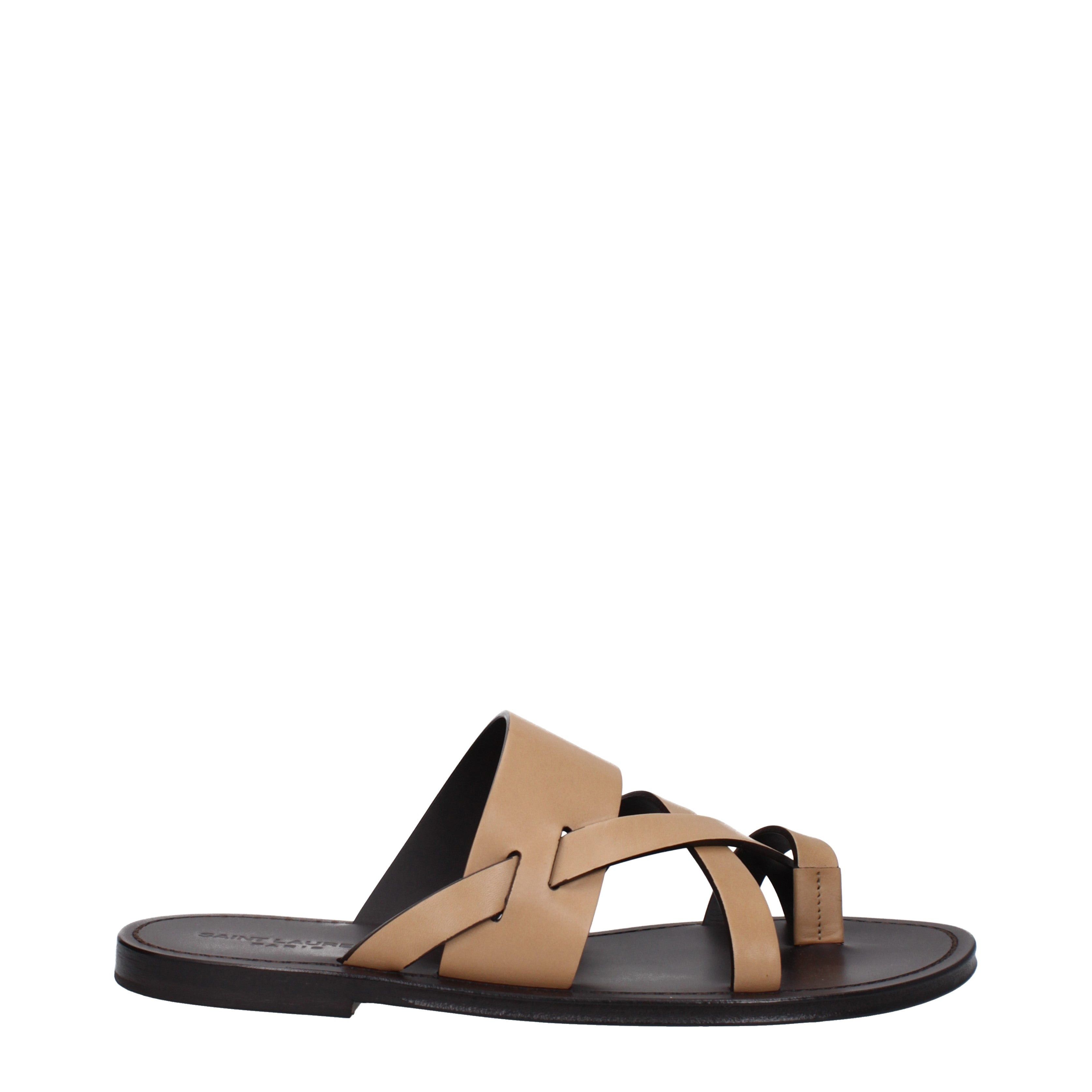 Saint Laurent Paris Sandals in Leather Size US 8 / EU 41 - 2 Thumbnail
