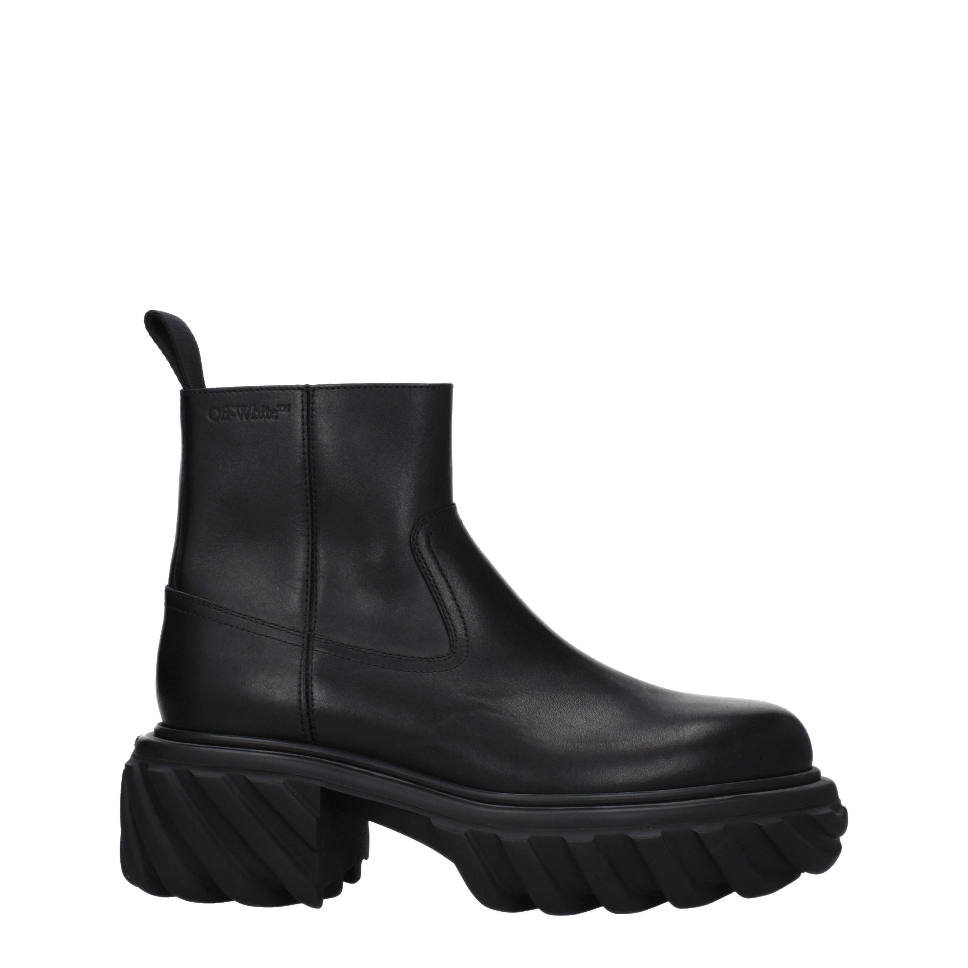 Off-White Ankle Boots in Leather Size US 10 / EU 43 - 2 Thumbnail