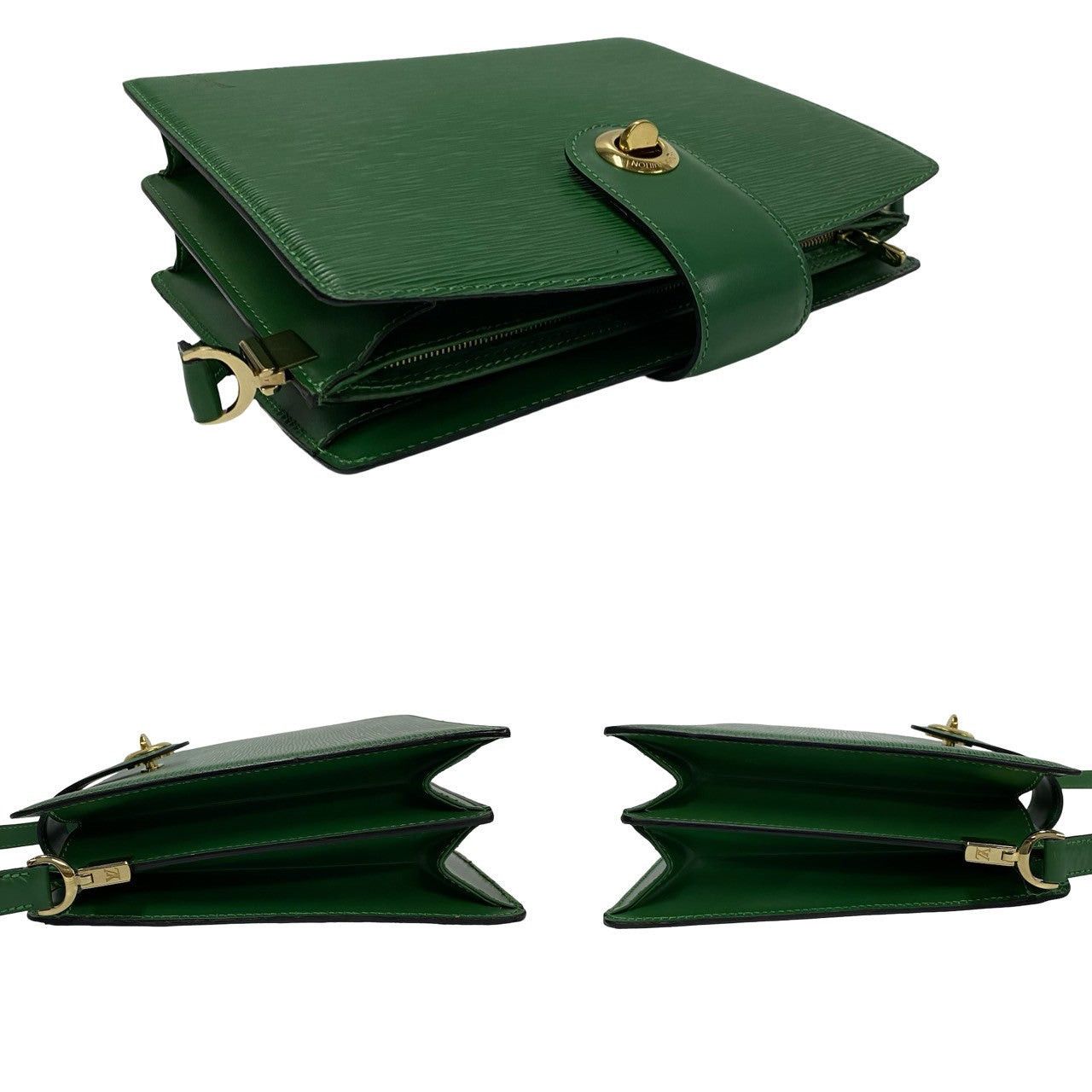 Louis Vuitton Louis Vuitton Shoulder Bag Green Leather Size ONE SIZE - 5 Thumbnail