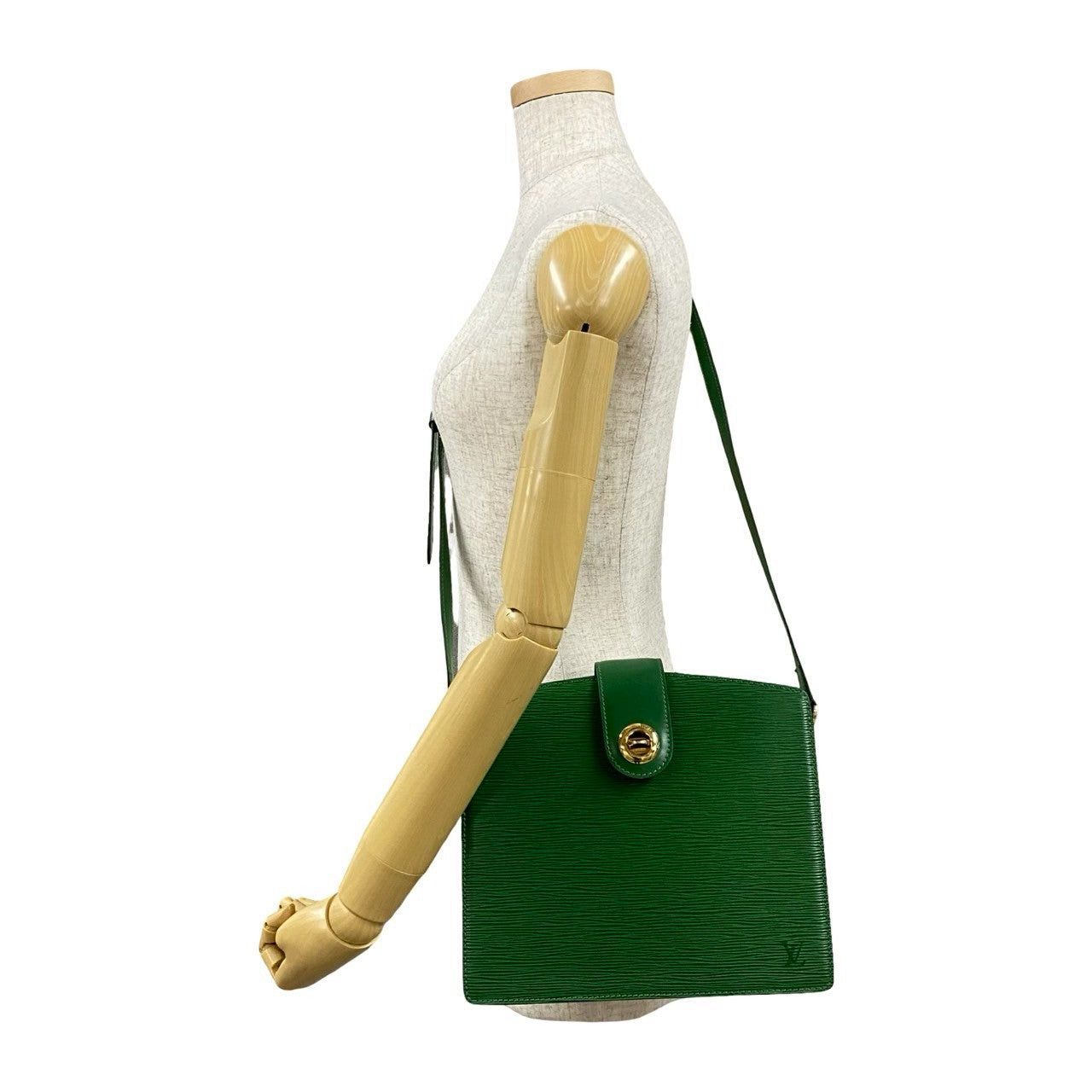 Louis Vuitton Louis Vuitton Shoulder Bag Green Leather Size ONE SIZE - 2 Thumbnail