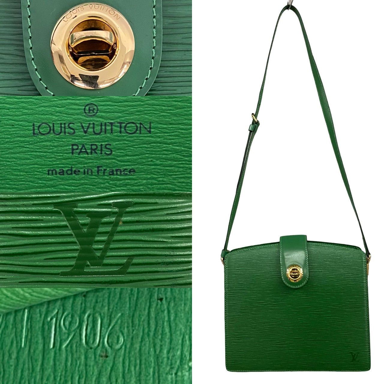 Louis Vuitton Louis Vuitton Shoulder Bag Green Leather Size ONE SIZE - 3 Thumbnail
