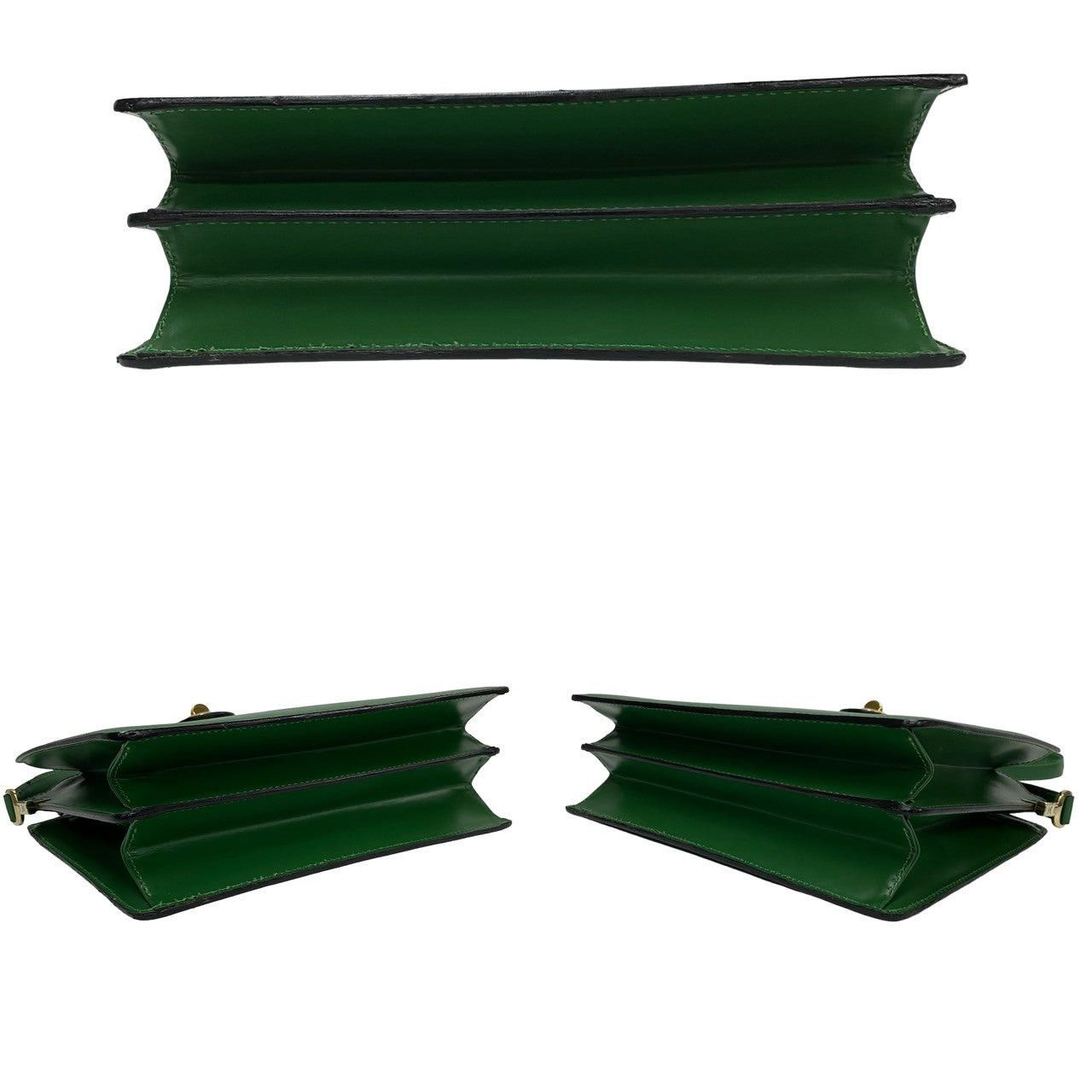 Louis Vuitton Louis Vuitton Shoulder Bag Green Leather Size ONE SIZE - 6 Thumbnail