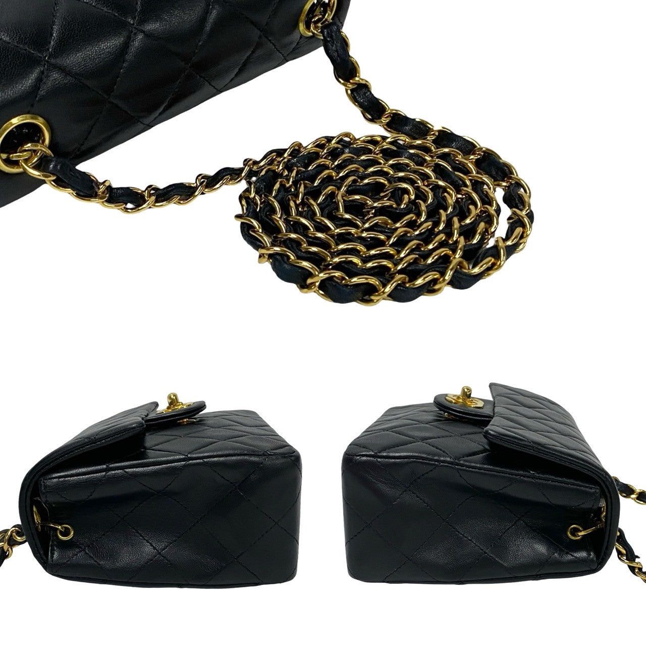 Chanel Chanel Shoulder Bag Black Leather Size ONE SIZE - 5 Thumbnail