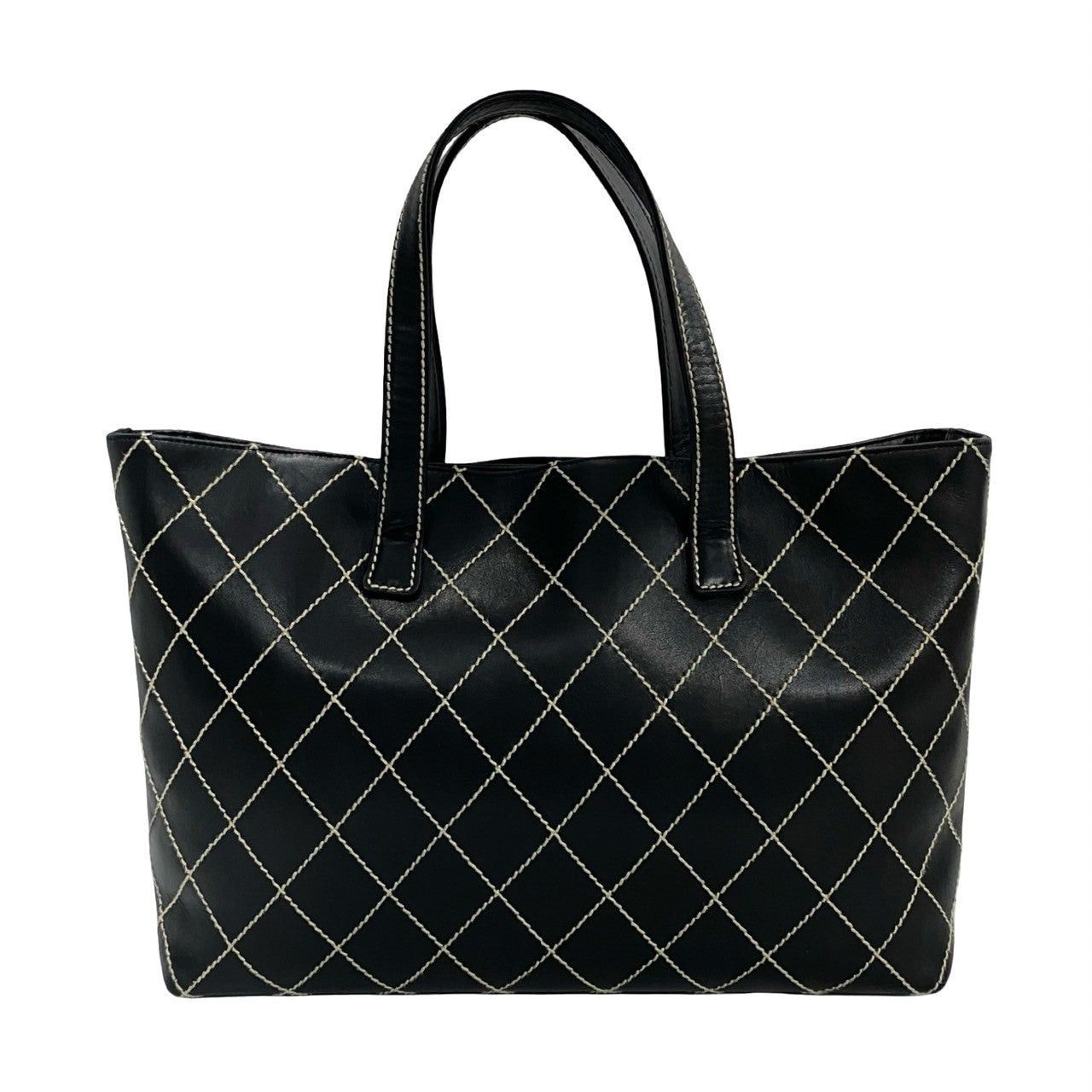 Chanel Chanel Tote Bag Black Leather Size ONE SIZE - 4 Thumbnail