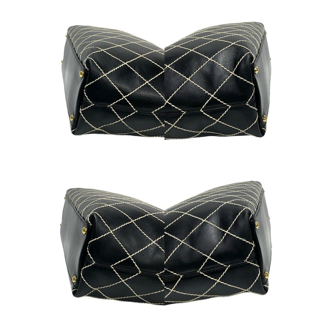Chanel Chanel Tote Bag Black Leather Size ONE SIZE - 7 Thumbnail