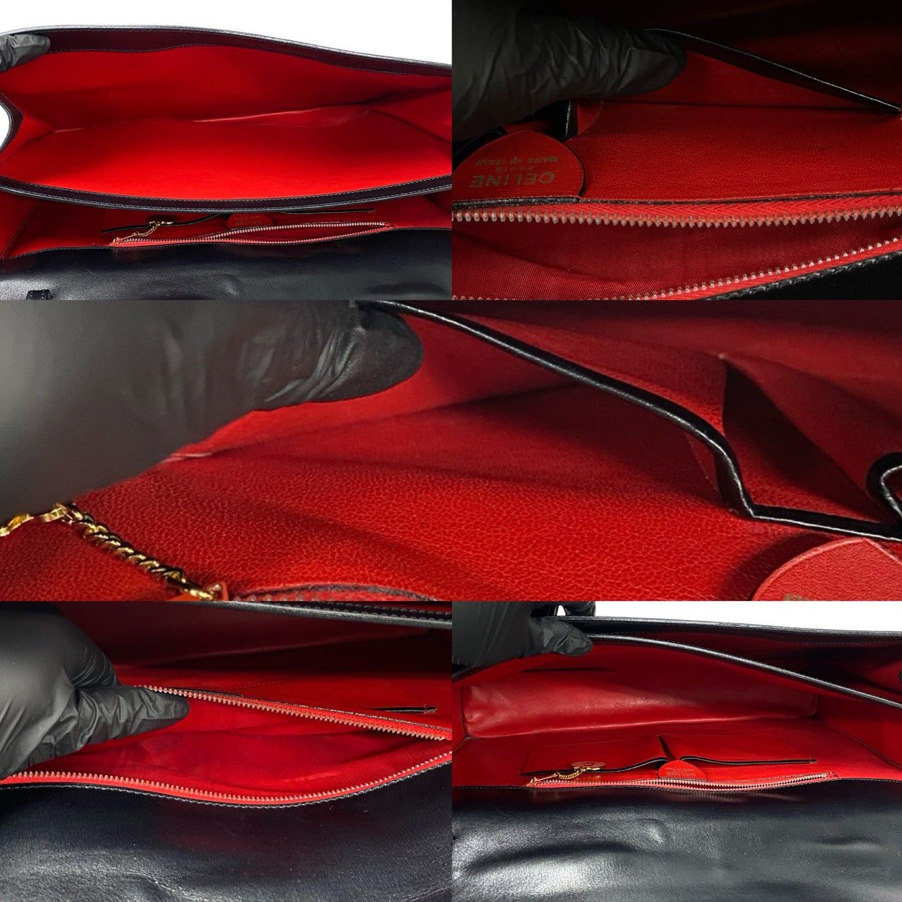 Celine Celine Shoulder Bag Black Leather Size ONE SIZE - 9 Thumbnail