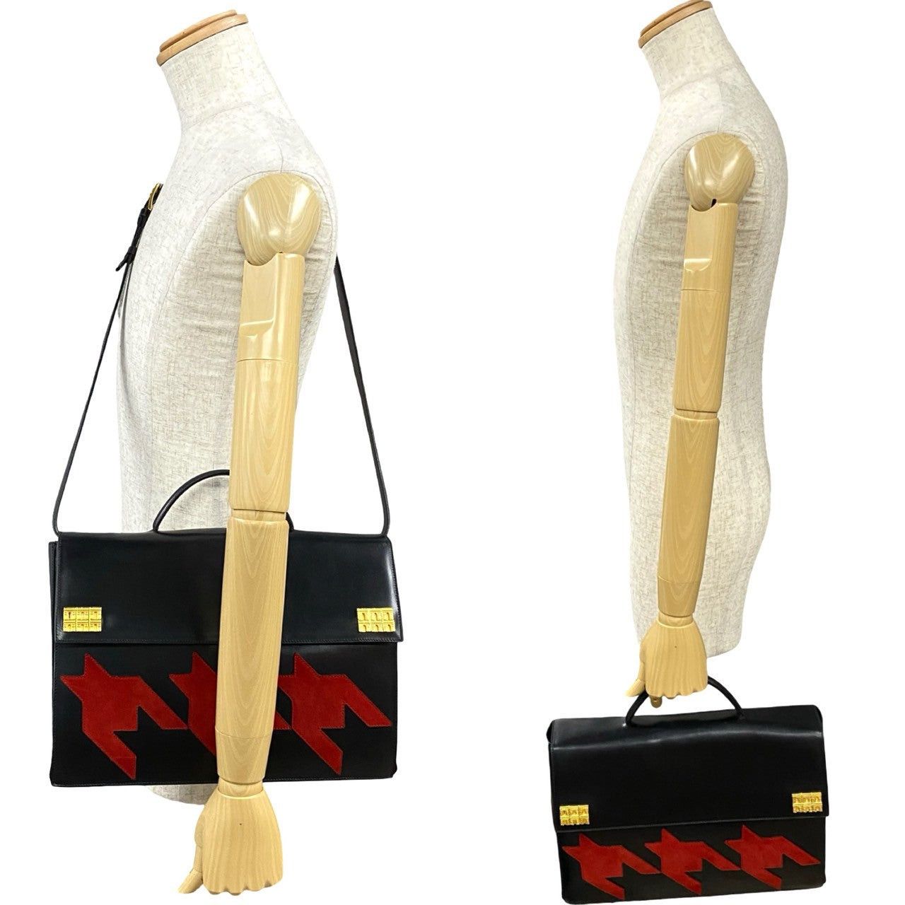 Celine Celine Shoulder Bag Black Leather Size ONE SIZE - 2 Thumbnail