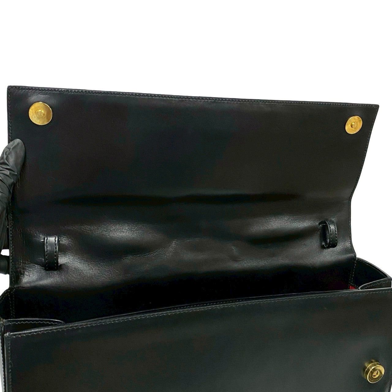 Celine Celine Shoulder Bag Black Leather Size ONE SIZE - 8 Thumbnail