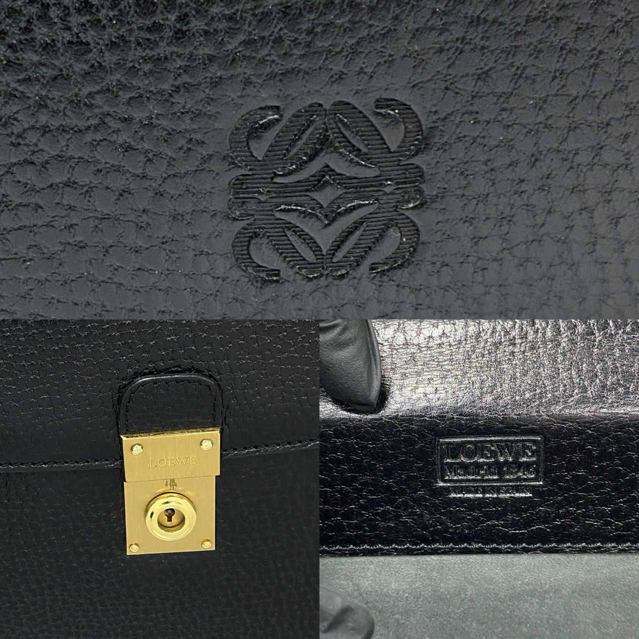 Loewe Loewe Handbag Black Leather Size ONE SIZE - 3 Thumbnail