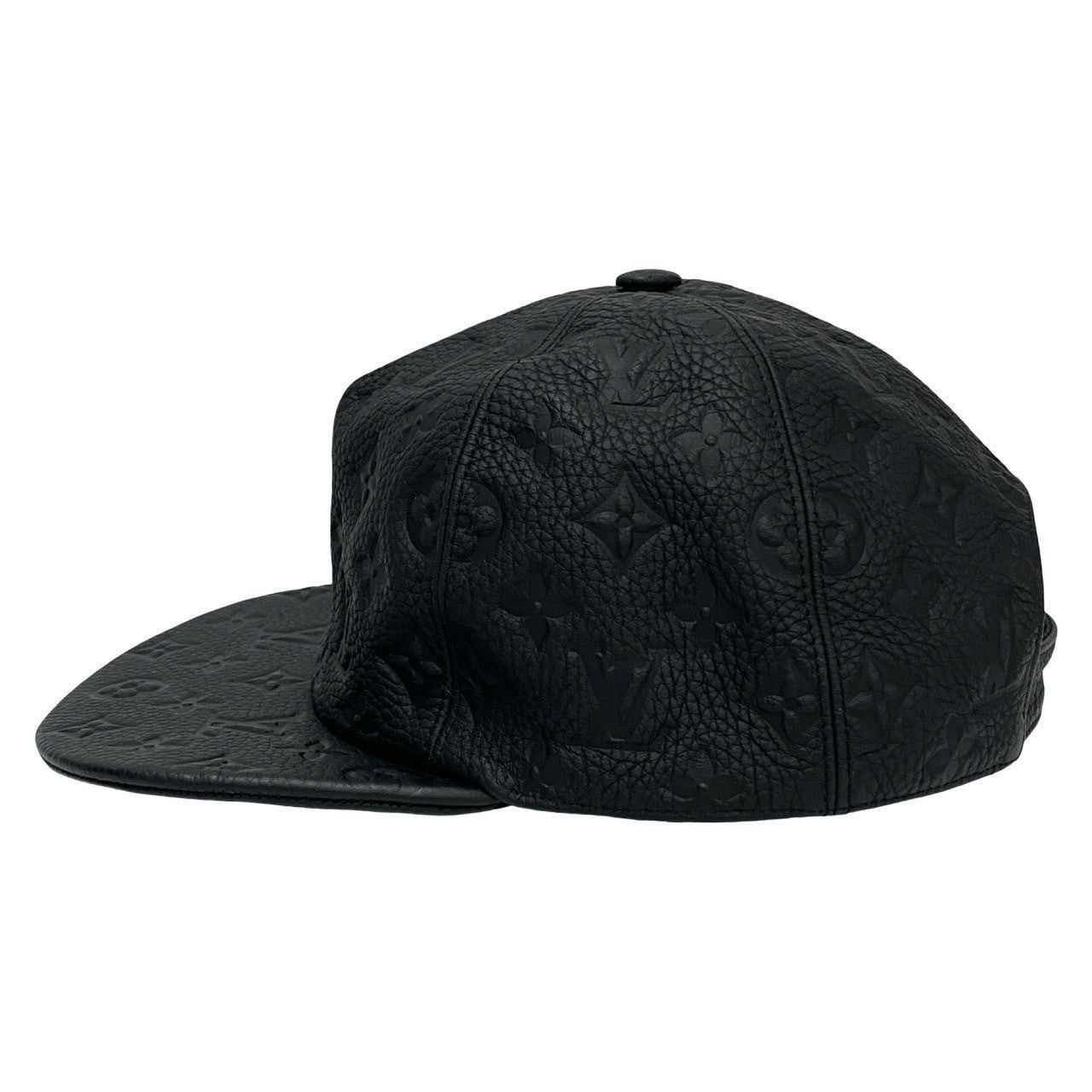 Louis Vuitton Louis Vuitton Hat Black Leather Size ONE SIZE - 4 Thumbnail