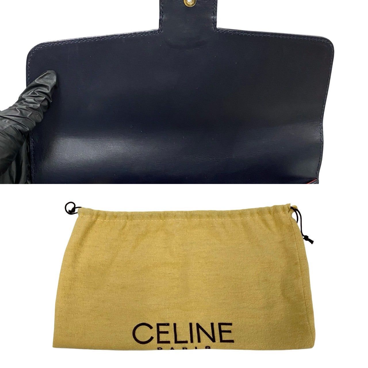 Celine Celine Shoulder Bag Blue Leather Size ONE SIZE - 10 Thumbnail