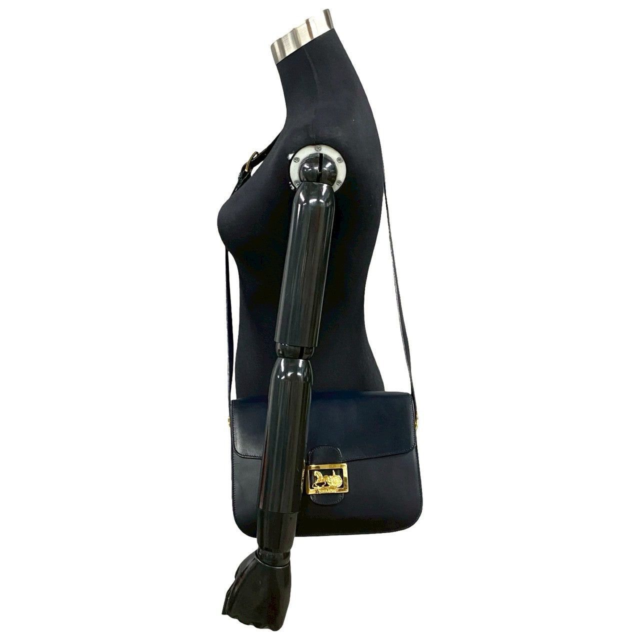 Celine Celine Shoulder Bag Blue Leather Size ONE SIZE - 2 Thumbnail