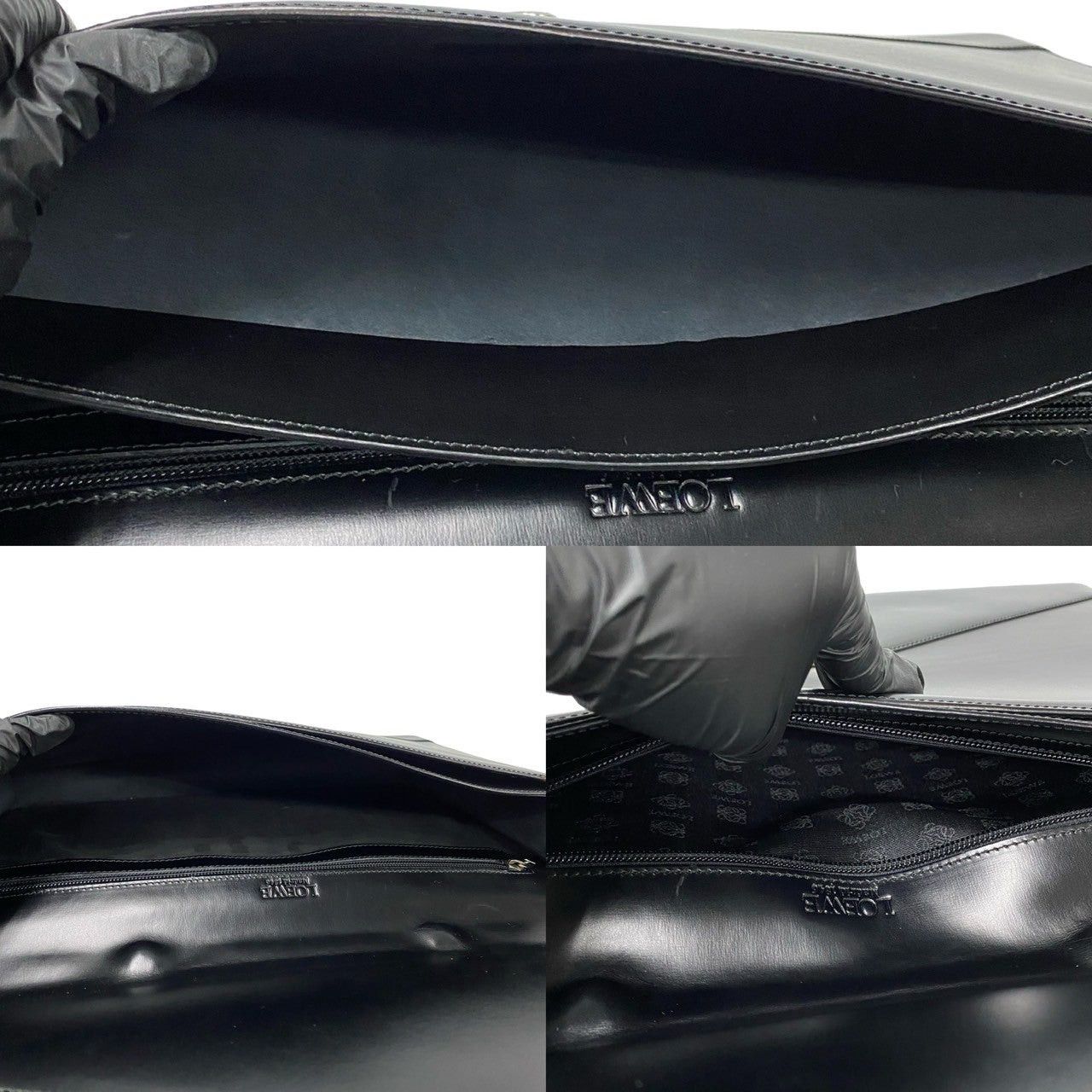 Loewe Loewe Shoulder Bag Black Leather Size ONE SIZE - 10 Thumbnail