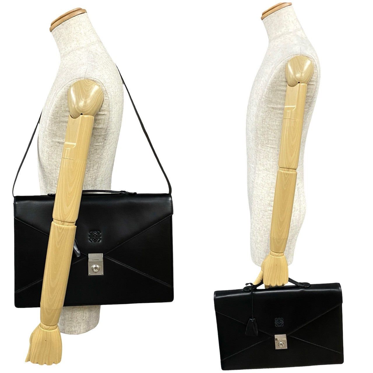 Loewe Loewe Shoulder Bag Black Leather Size ONE SIZE - 2 Thumbnail