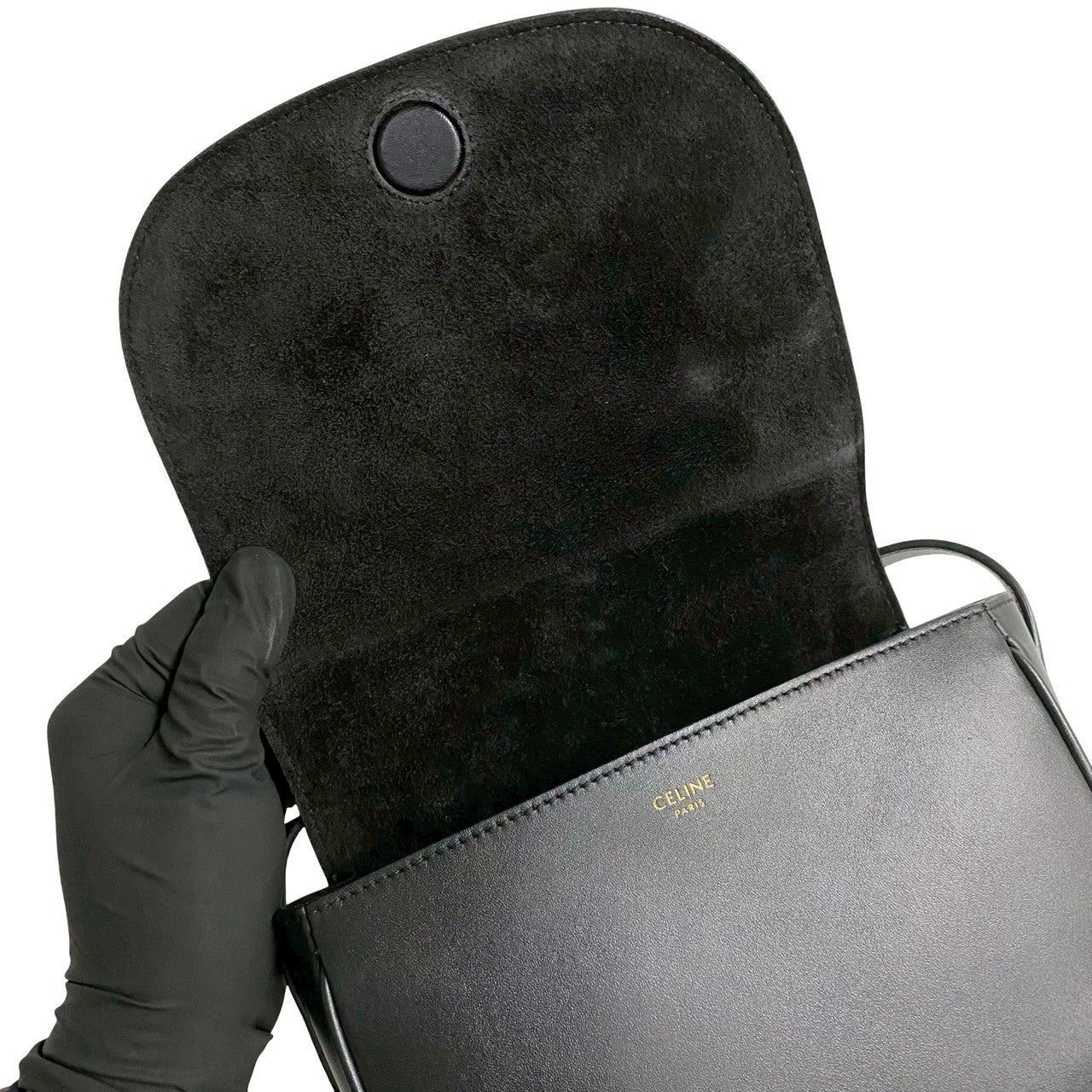 Celine Celine Black Leather Size ONE SIZE - 8 Thumbnail