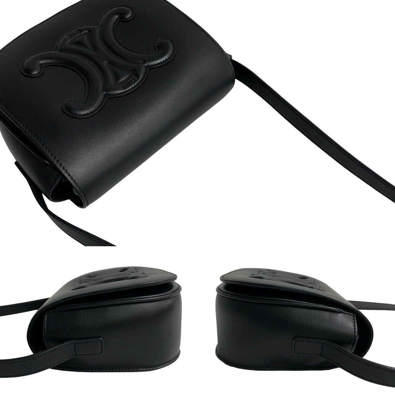 Celine Celine Black Leather Size ONE SIZE - 5 Thumbnail