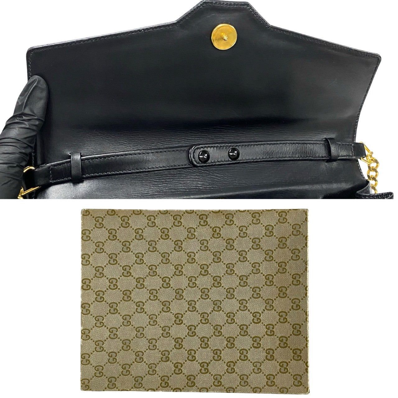Gucci Gucci Shoulder Bag Black Leather Size ONE SIZE - 9 Thumbnail