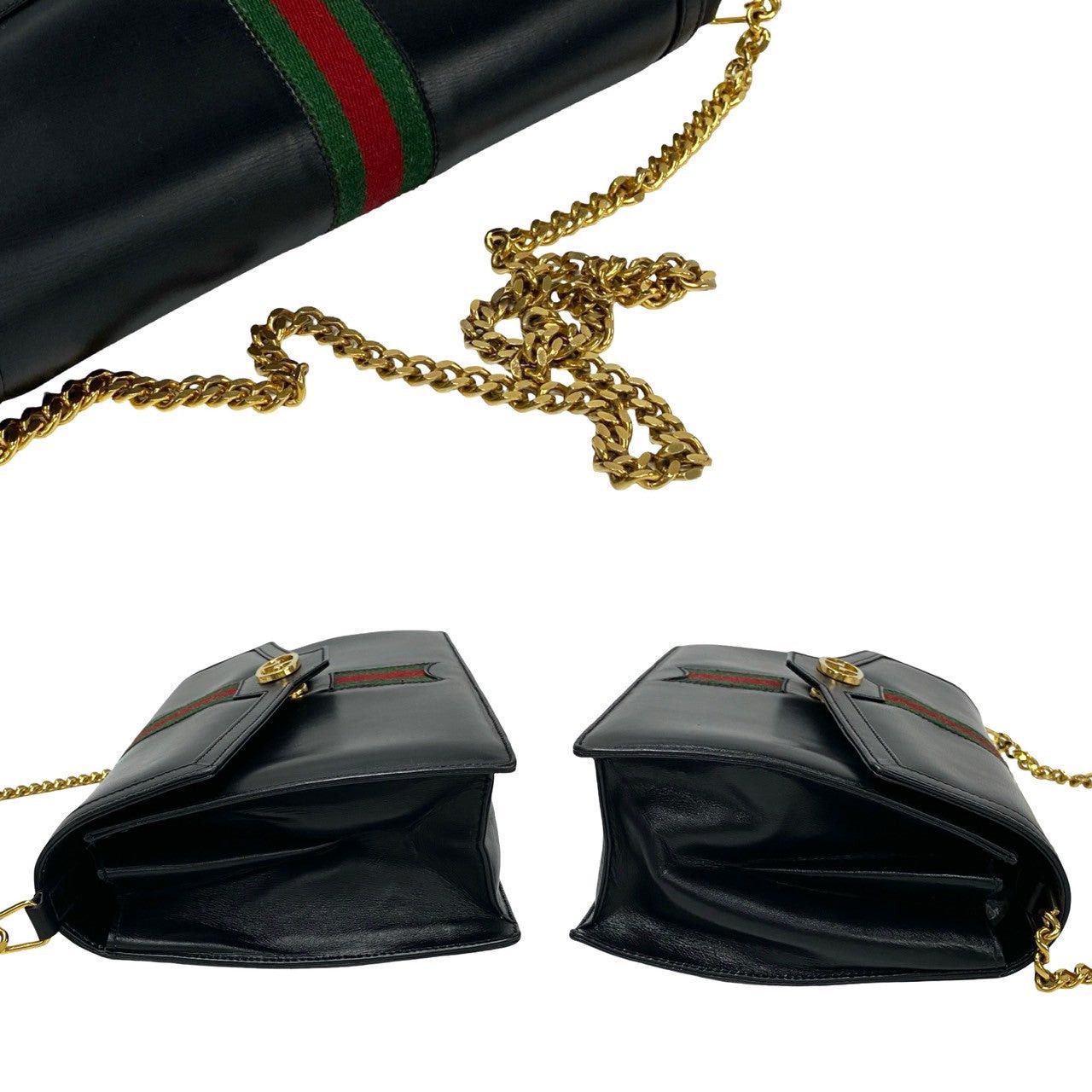 Gucci Gucci Shoulder Bag Black Leather Size ONE SIZE - 5 Thumbnail