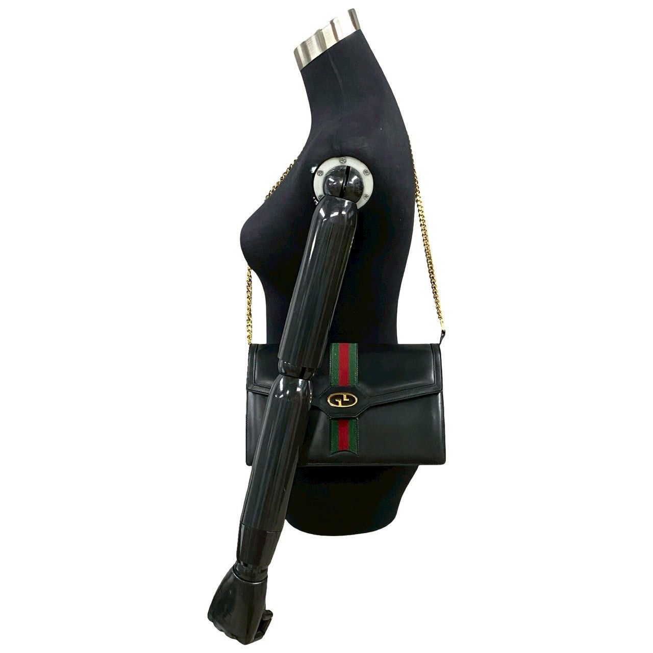Gucci Gucci Shoulder Bag Black Leather Size ONE SIZE - 2 Thumbnail