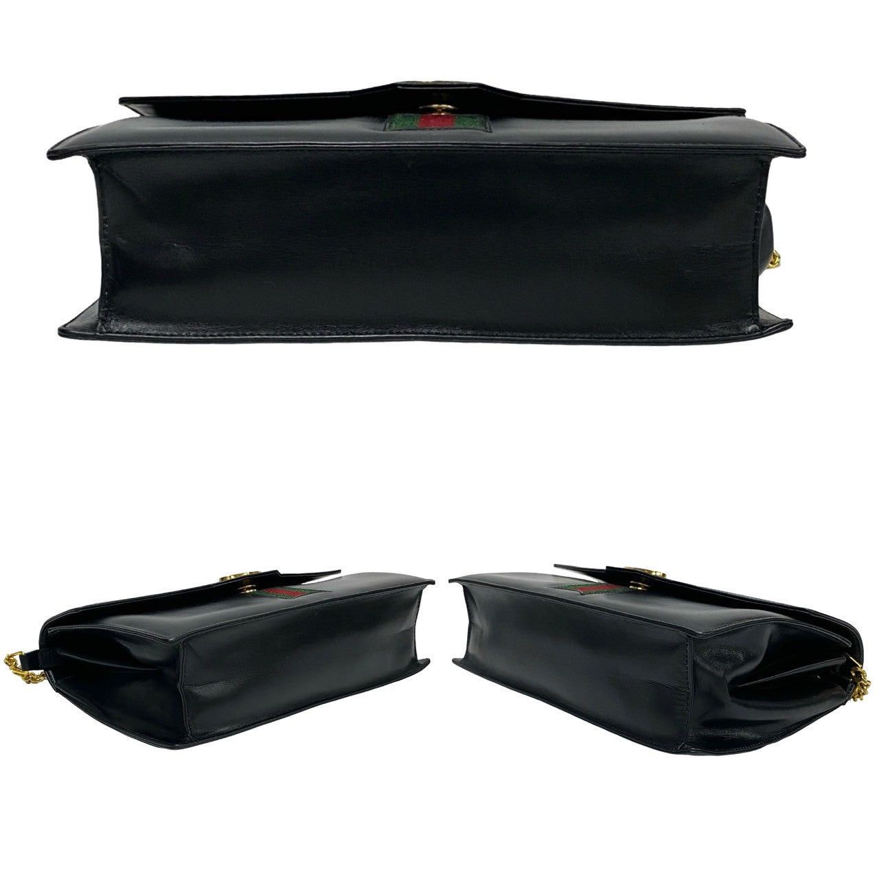Gucci Gucci Shoulder Bag Black Leather Size ONE SIZE - 6 Thumbnail