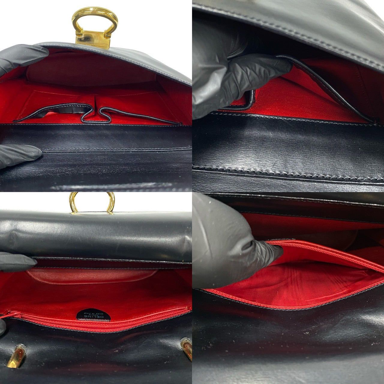 Celine Celine Handbag Black Leather Size ONE SIZE - 8 Thumbnail