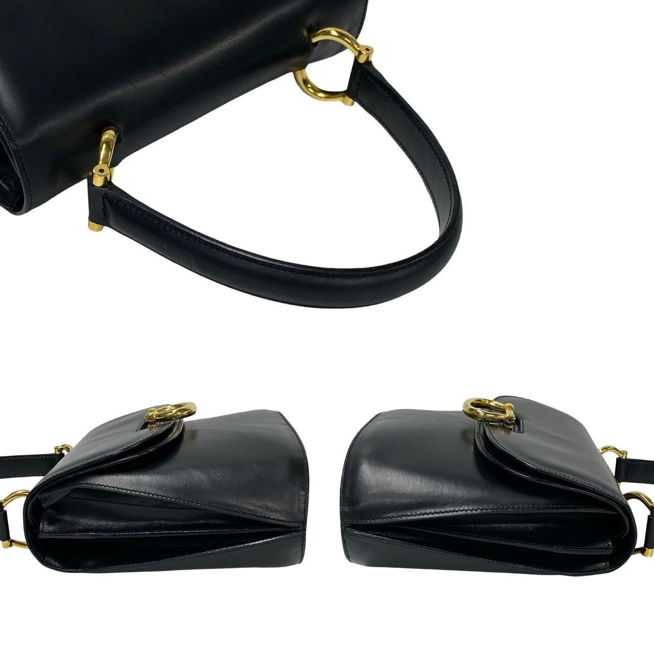 Celine Celine Handbag Black Leather Size ONE SIZE - 5 Thumbnail