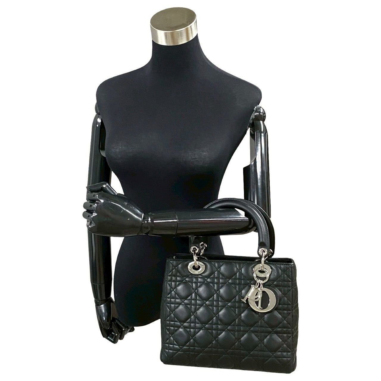 Dior Dior Handbag Black Leather Size ONE SIZE - 2 Thumbnail