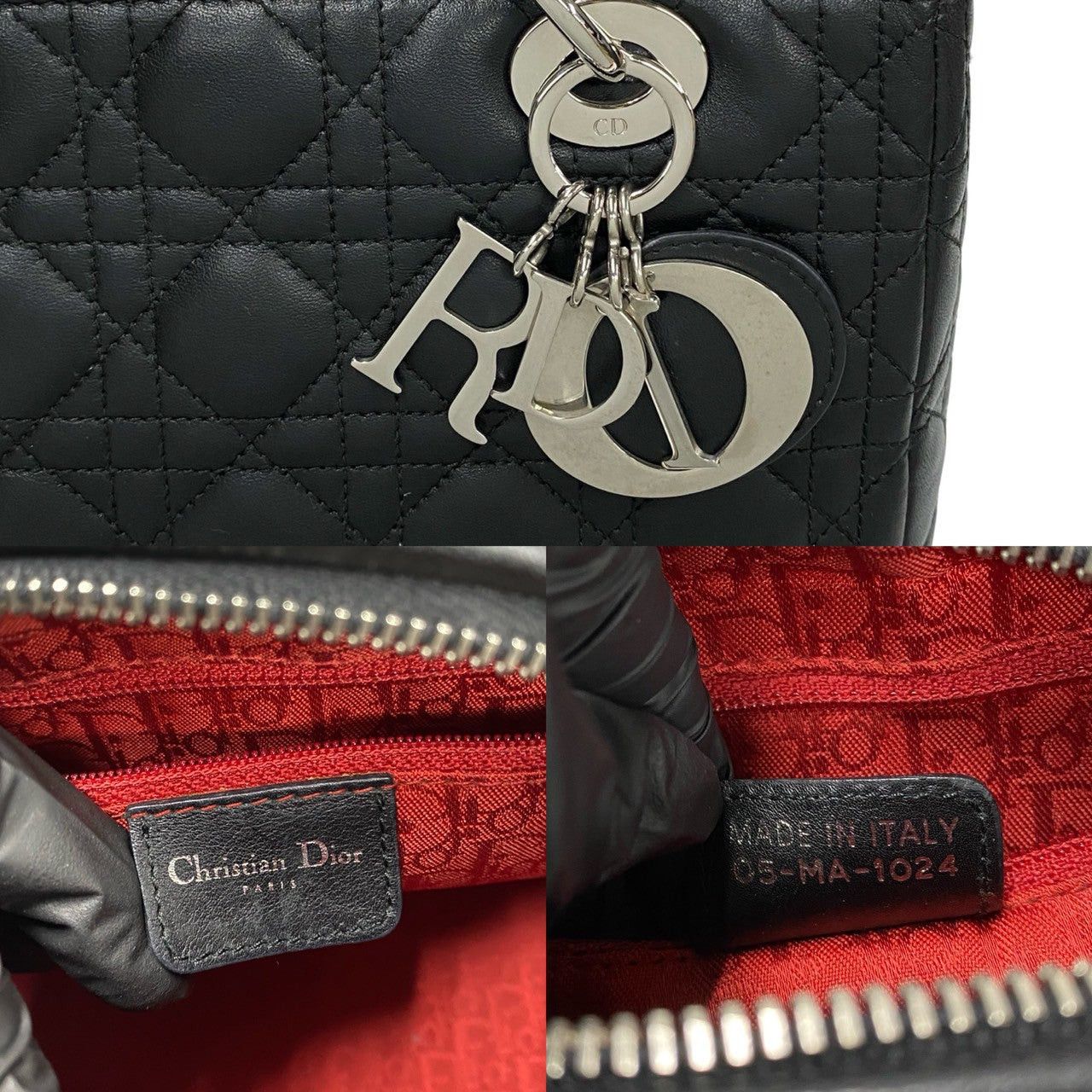 Dior Dior Handbag Black Leather Size ONE SIZE - 3 Thumbnail