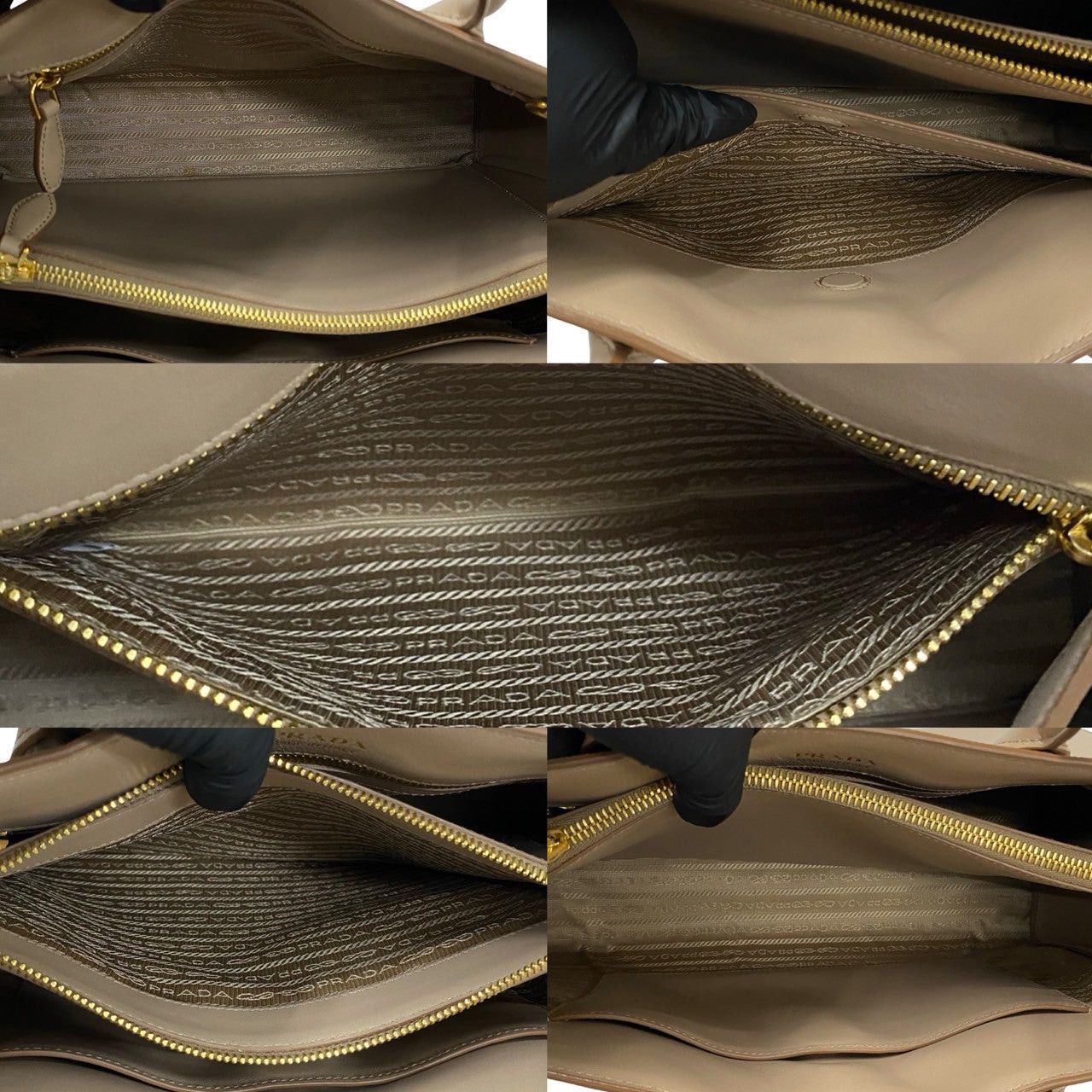 Prada Prada Shoulder Bag Neutrals Leather Size ONE SIZE - 8 Thumbnail