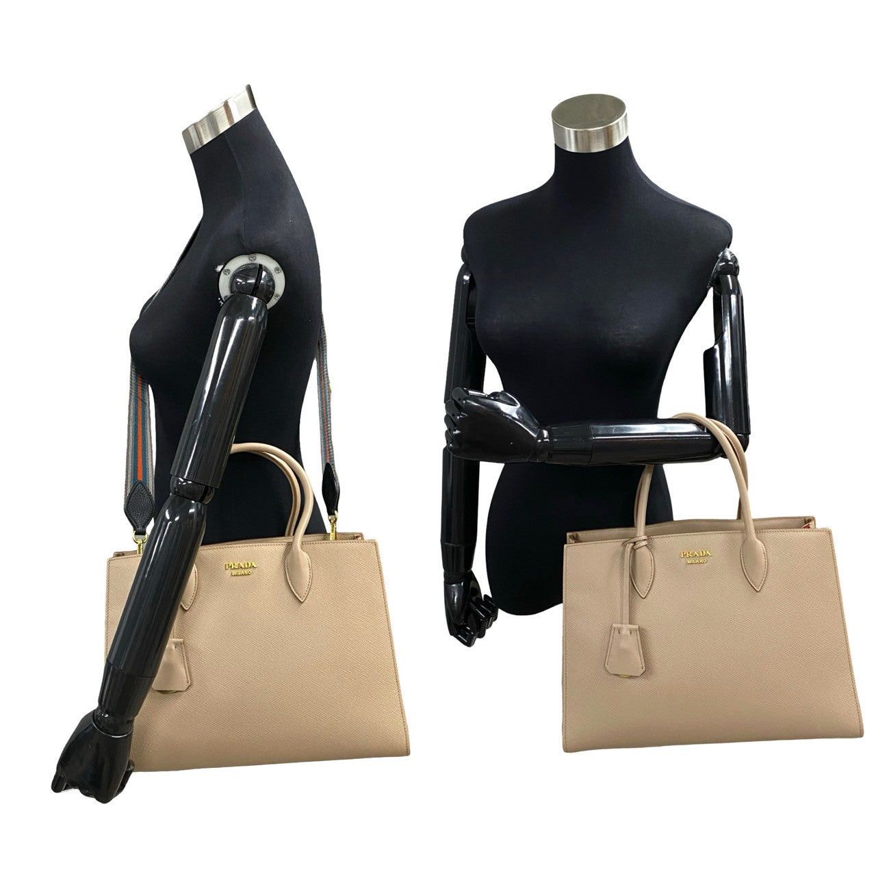 Prada Prada Shoulder Bag Neutrals Leather Size ONE SIZE - 2 Thumbnail