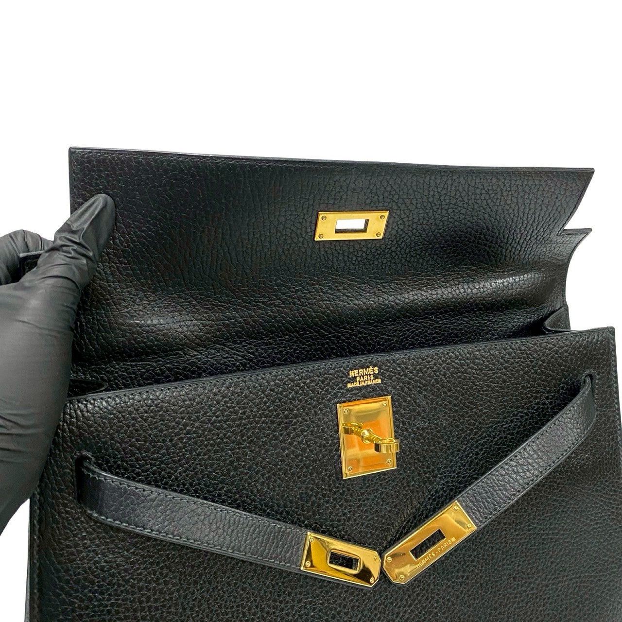 Hermes Hermes Shoulder Bag Black Leather Size ONE SIZE - 8 Thumbnail