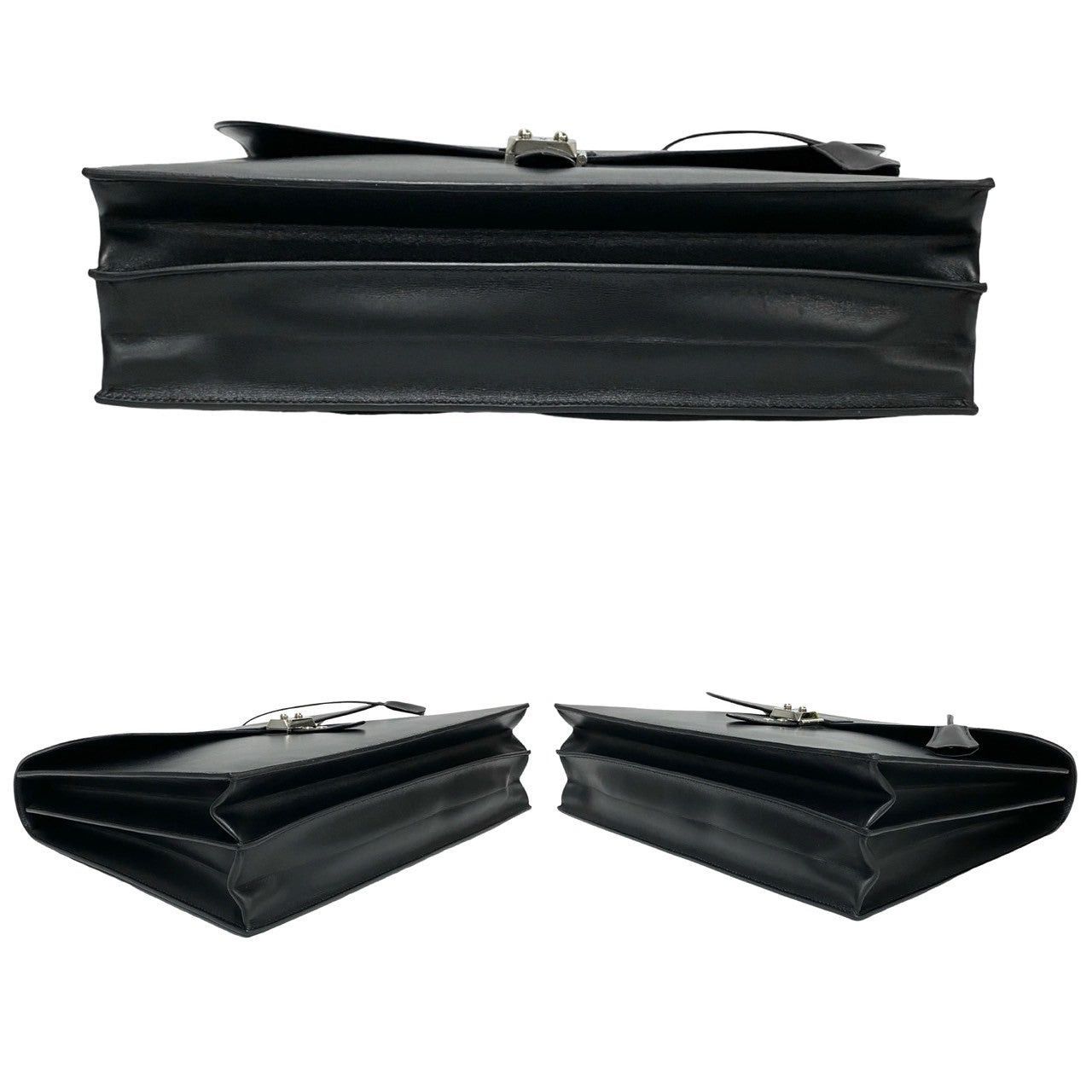 Hermes Hermes Handbag Black Leather Size ONE SIZE - 6 Thumbnail