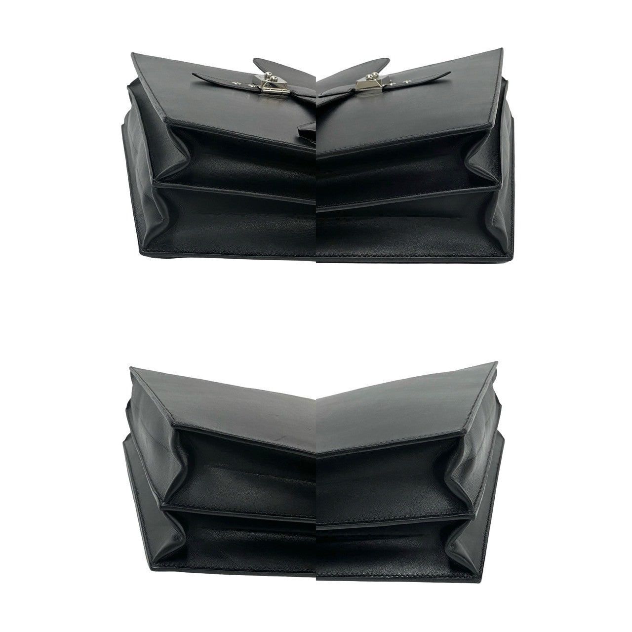 Hermes Hermes Handbag Black Leather Size ONE SIZE - 7 Thumbnail
