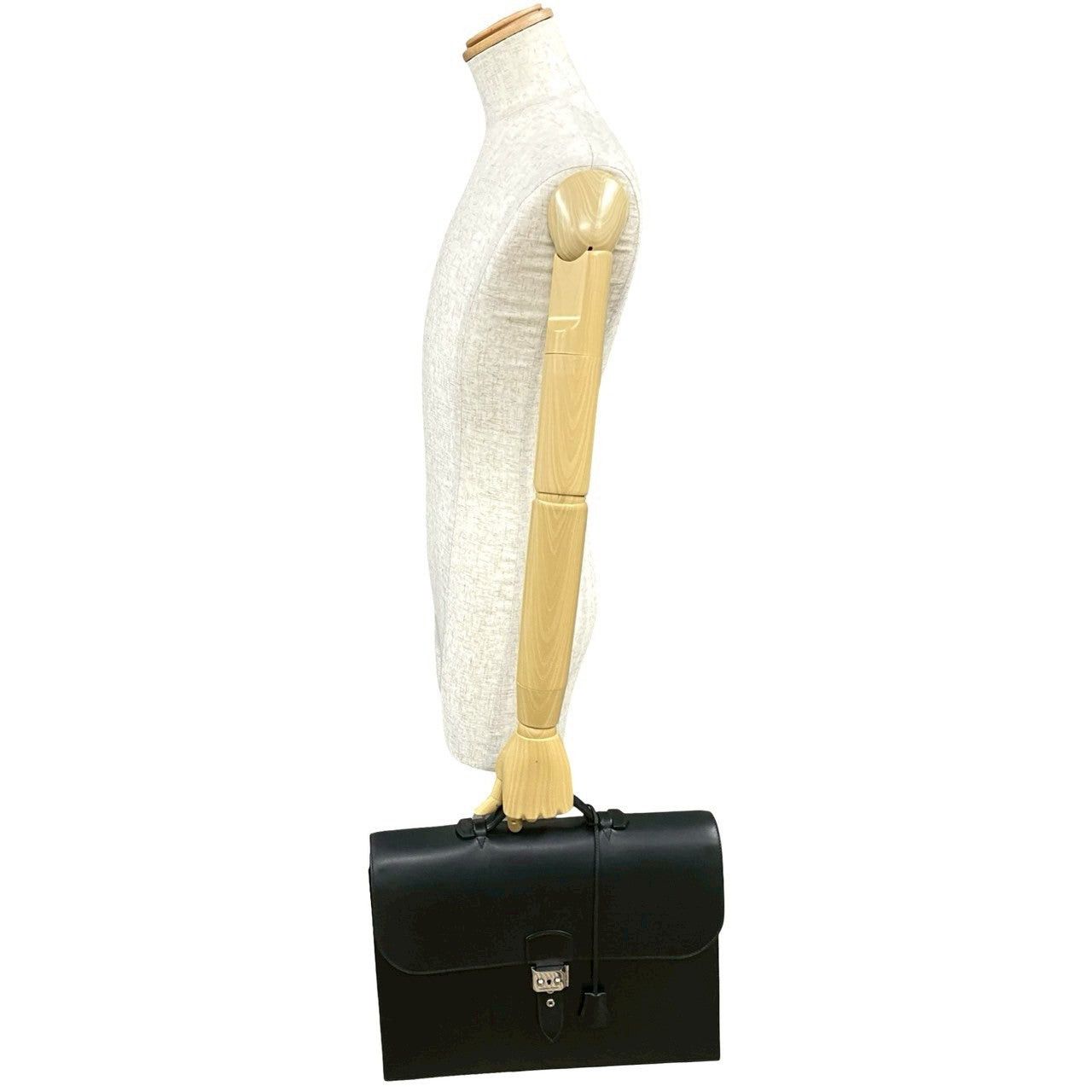 Hermes Hermes Handbag Black Leather Size ONE SIZE - 2 Thumbnail