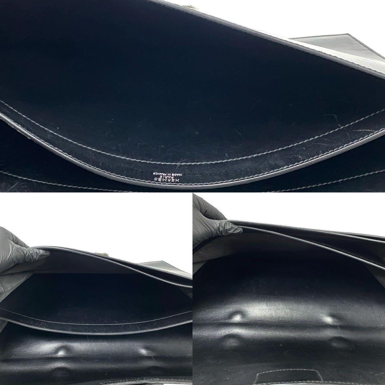 Hermes Hermes Handbag Black Leather Size ONE SIZE - 8 Thumbnail