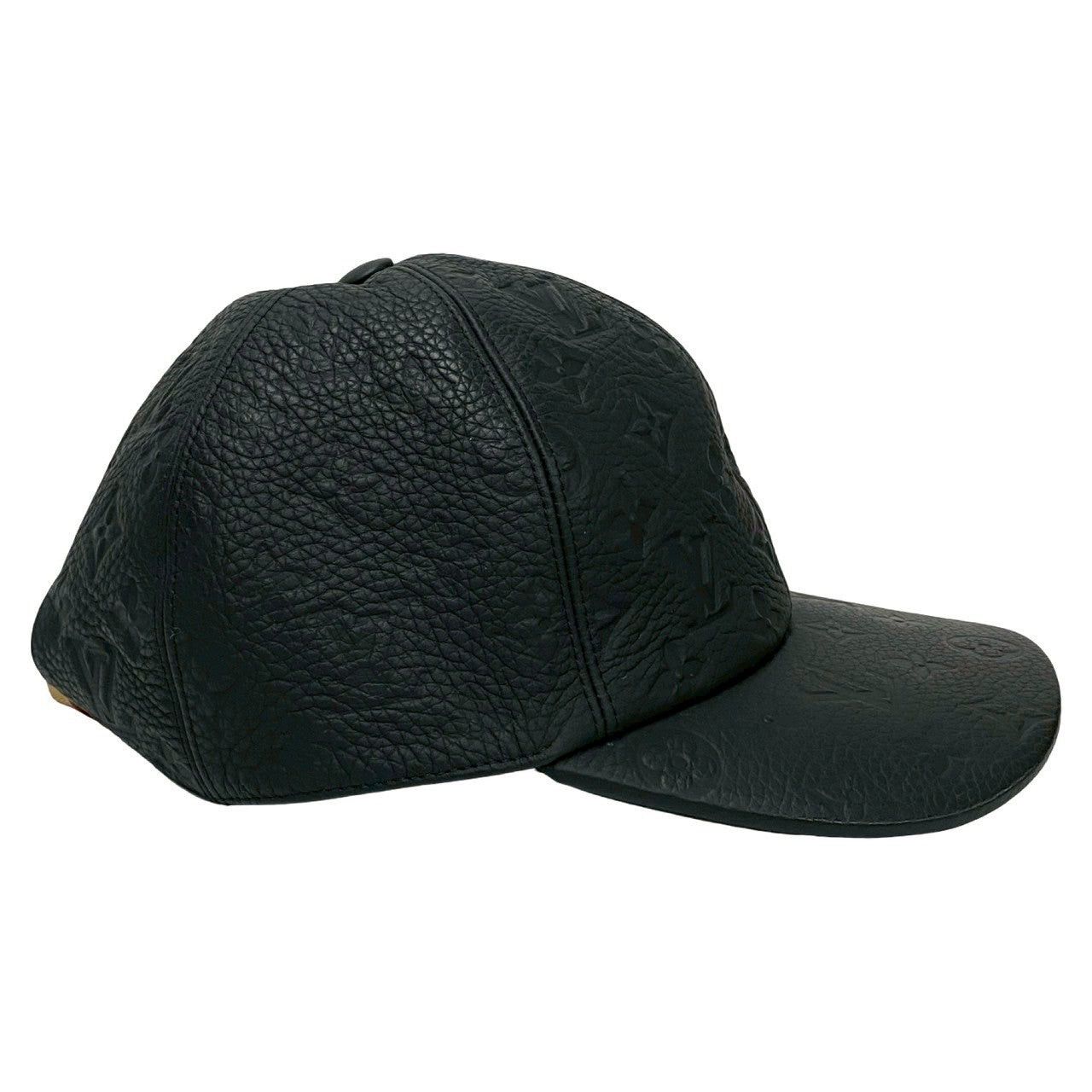 Louis Vuitton Louis Vuitton Hat Black Leather Size ONE SIZE - 5 Thumbnail