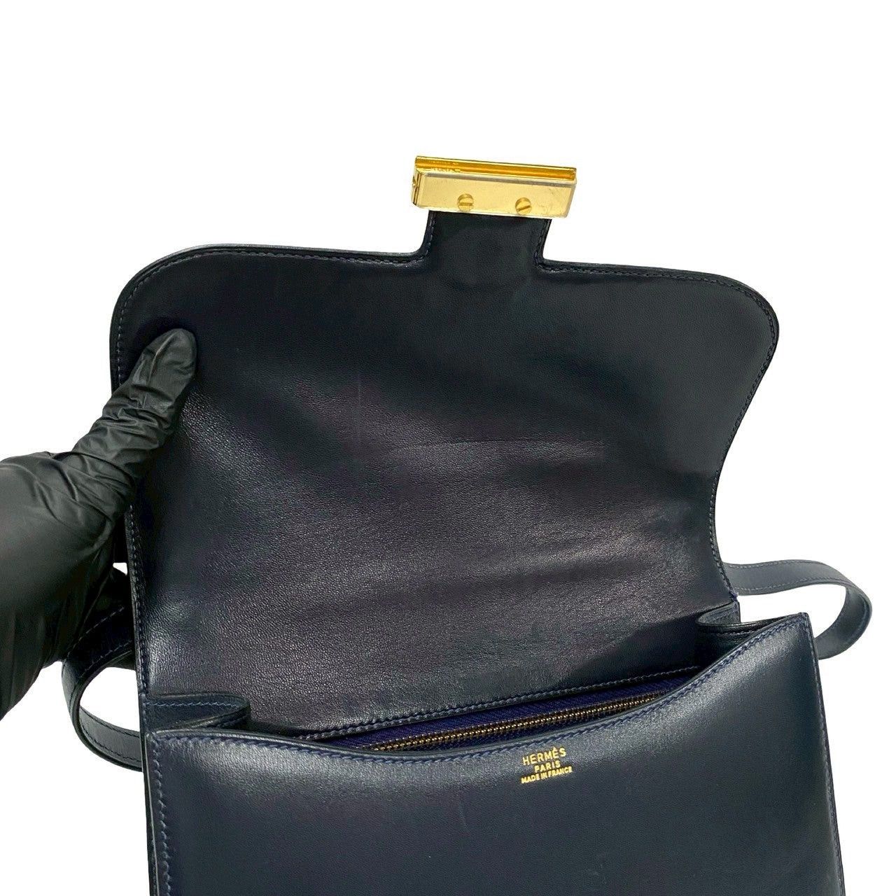 Hermes Hermes Shoulder Bag Blue Leather Size ONE SIZE - 8 Thumbnail