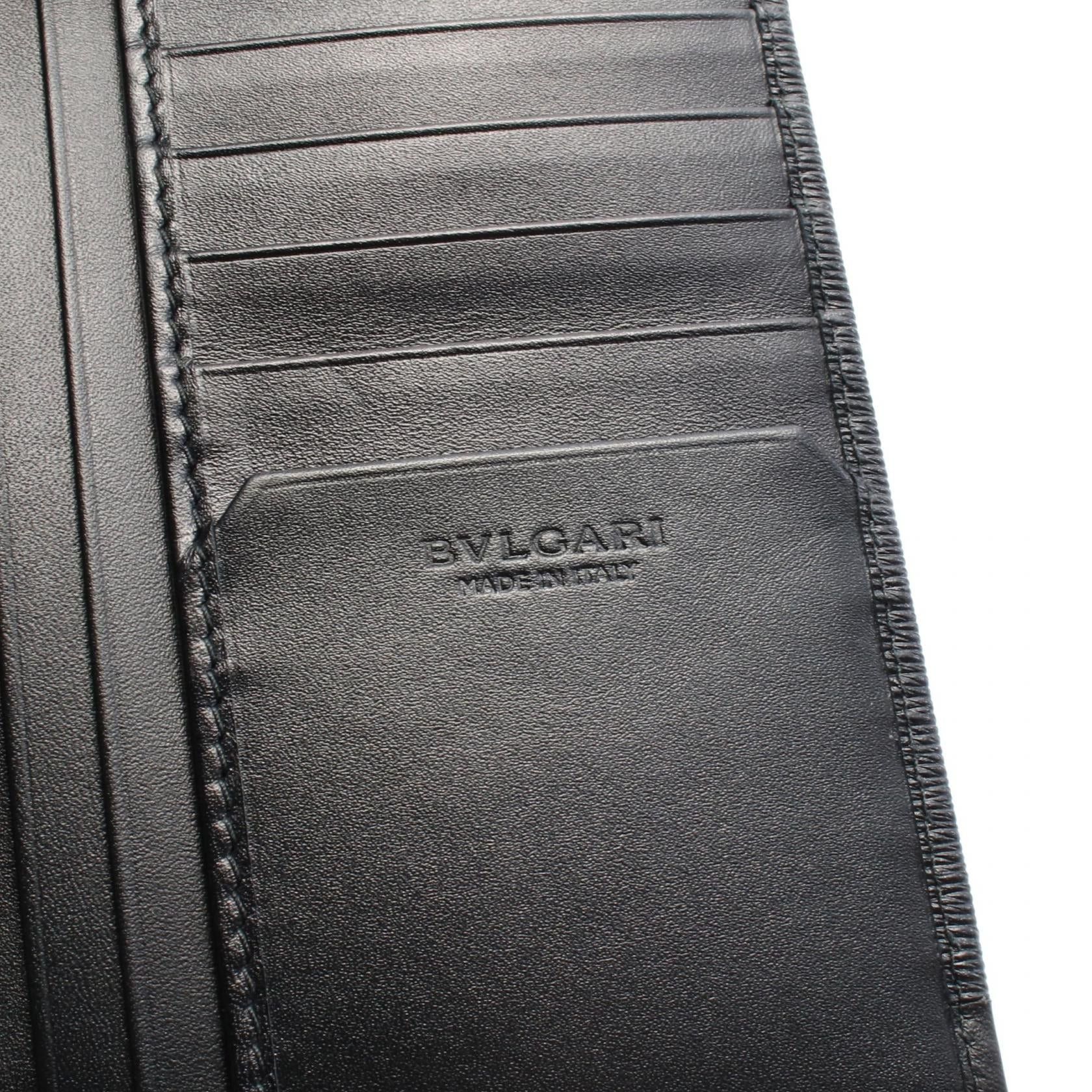 Bvlgari Bvlgari Serpenti Scalie Man Bi-Fold Long Wallet Leather Black Size ONE SIZE - 4 Thumbnail